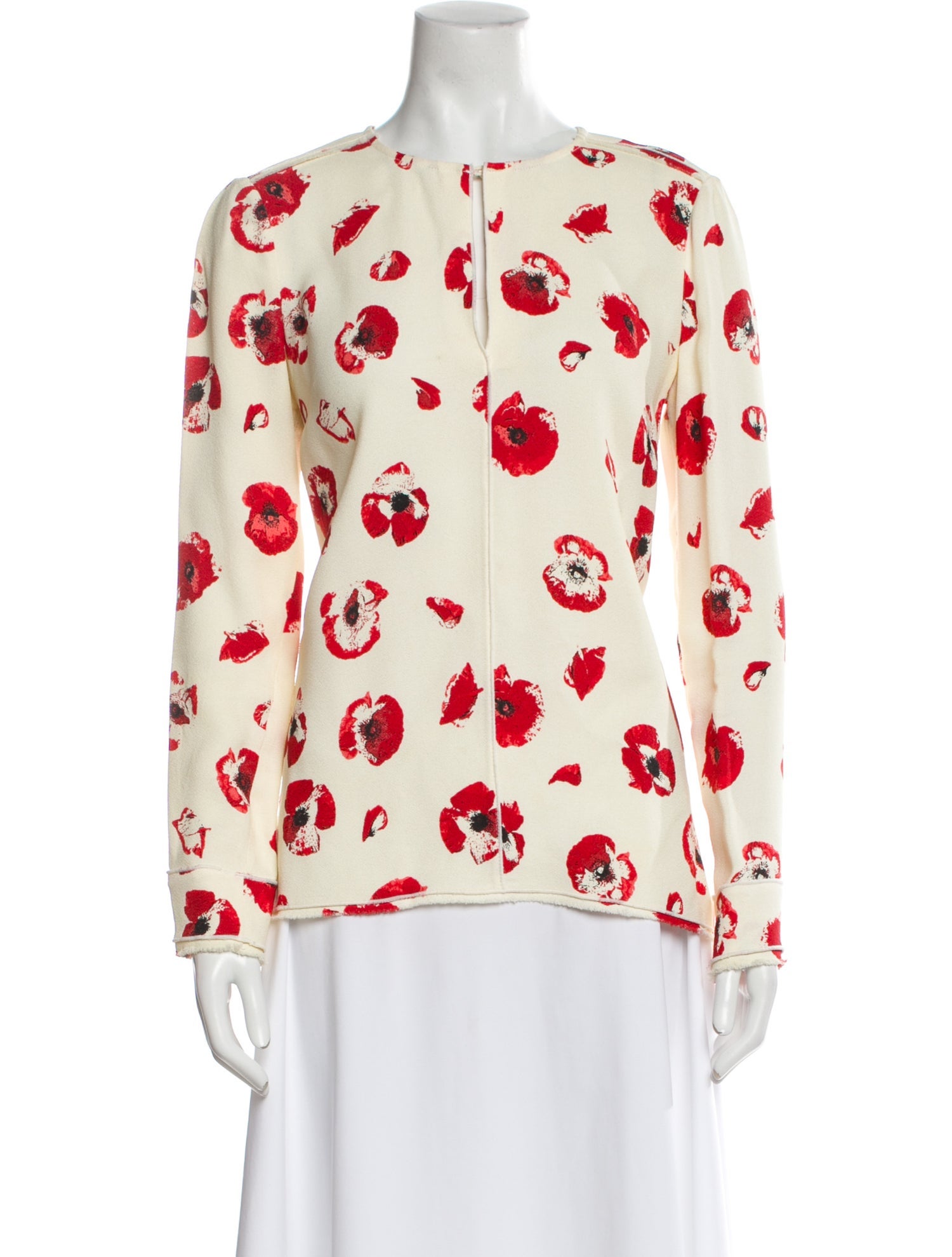 Proenza Schouler Printed Crew Neck Blouse