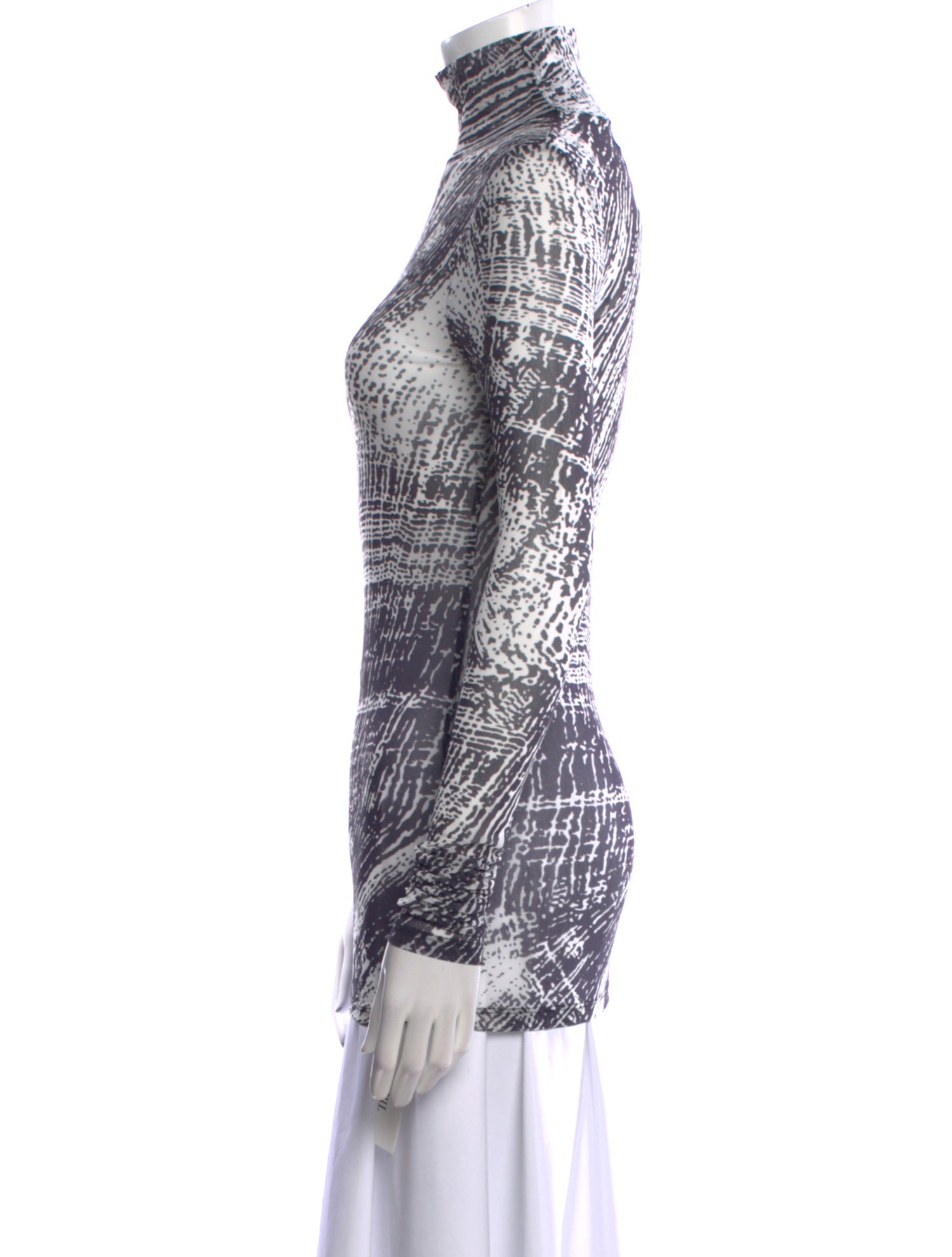 Proenza Schouler Printed Turtleneck Top w/ Tags