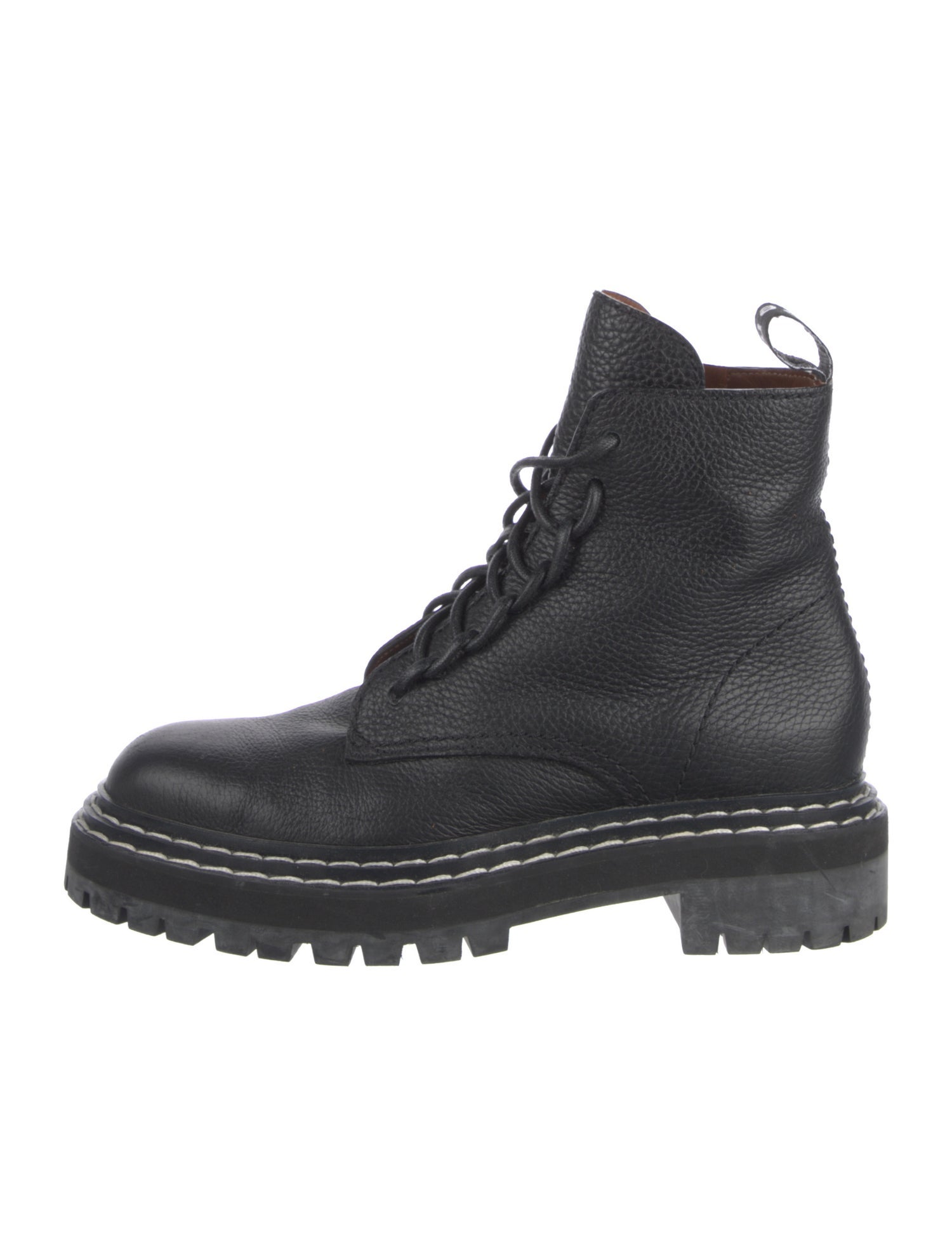 Proenza Schouler Leather Combat Boots