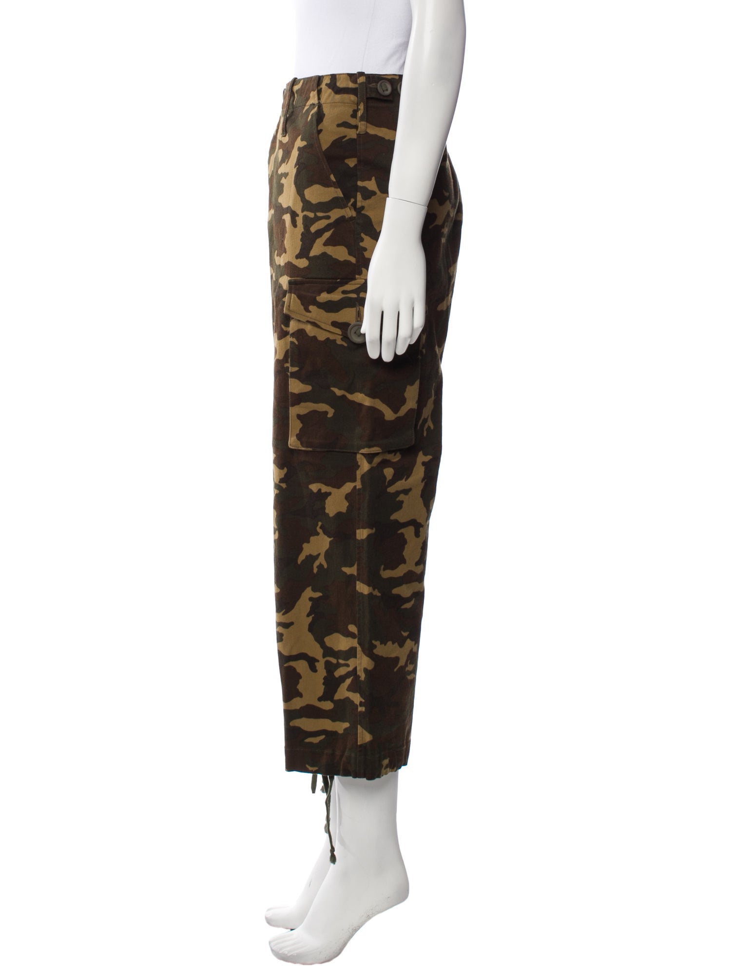 Proenza Schouler Camouflage Print Skinny Leg Pants