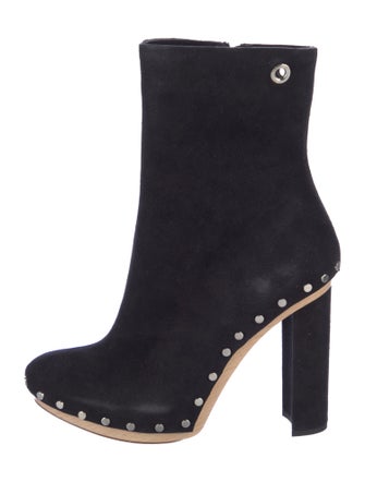 Proenza Schouler Suede Studded Accents Boots