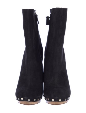 Proenza Schouler Suede Studded Accents Boots