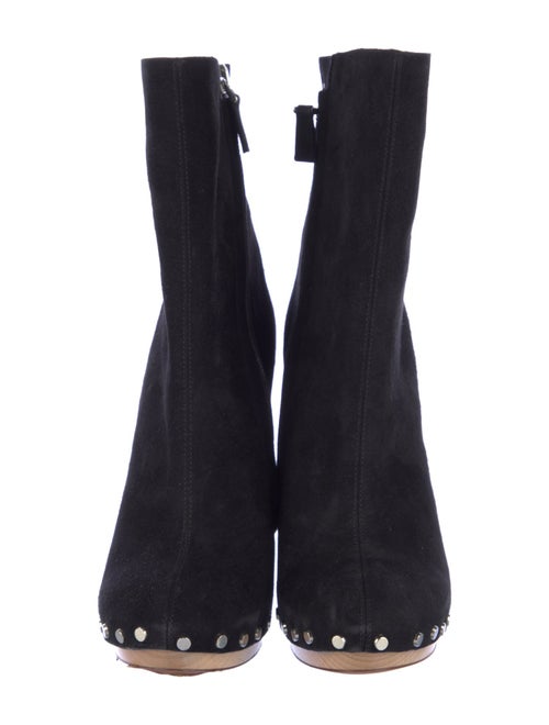 Proenza Schouler Suede Studded Accents Boots
