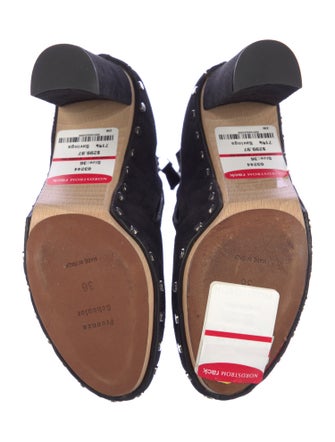 Proenza Schouler Suede Studded Accents Boots