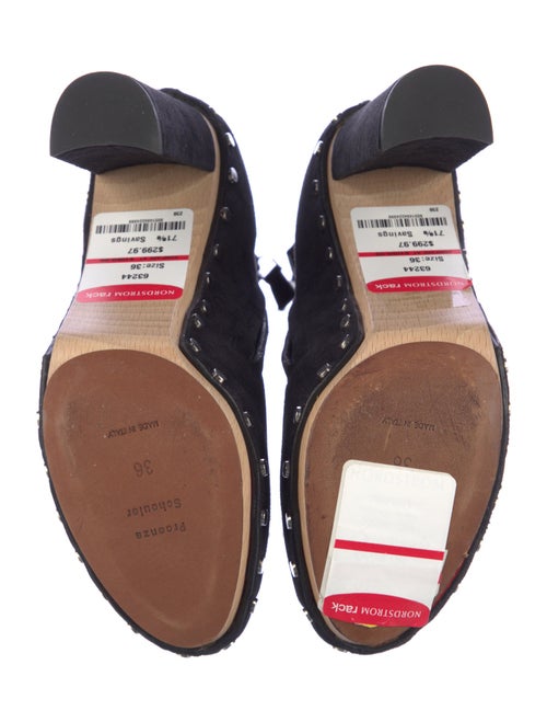 Proenza Schouler Suede Studded Accents Boots