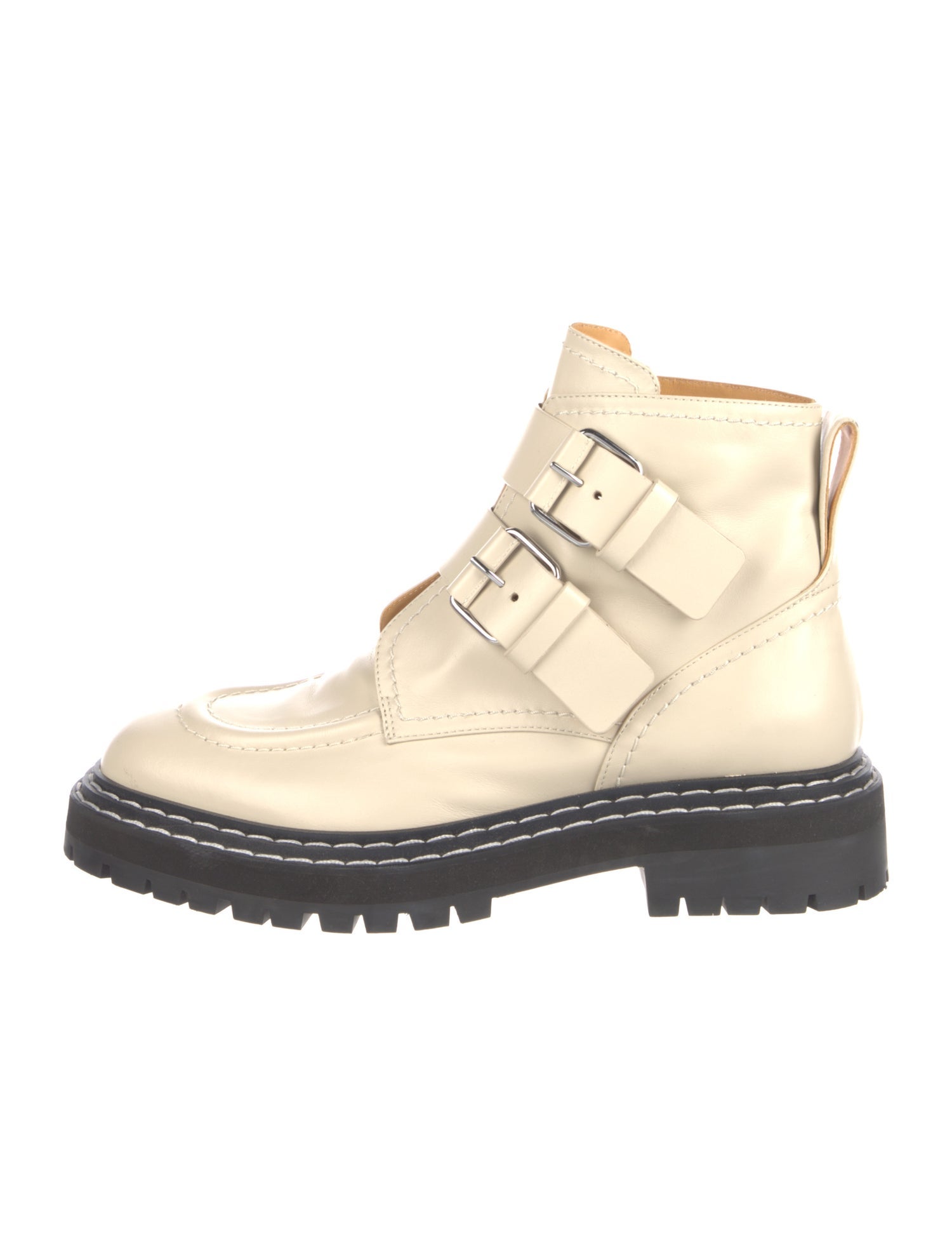 Proenza Schouler Leather Combat Boots