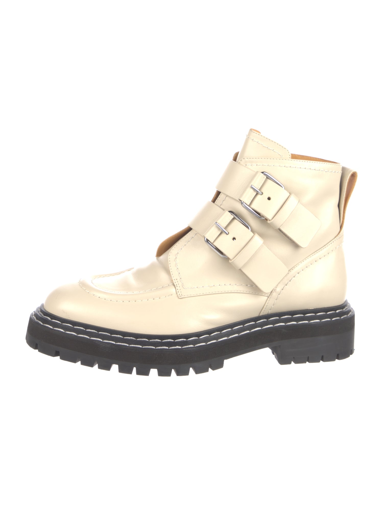 Proenza Schouler Leather Combat Boots