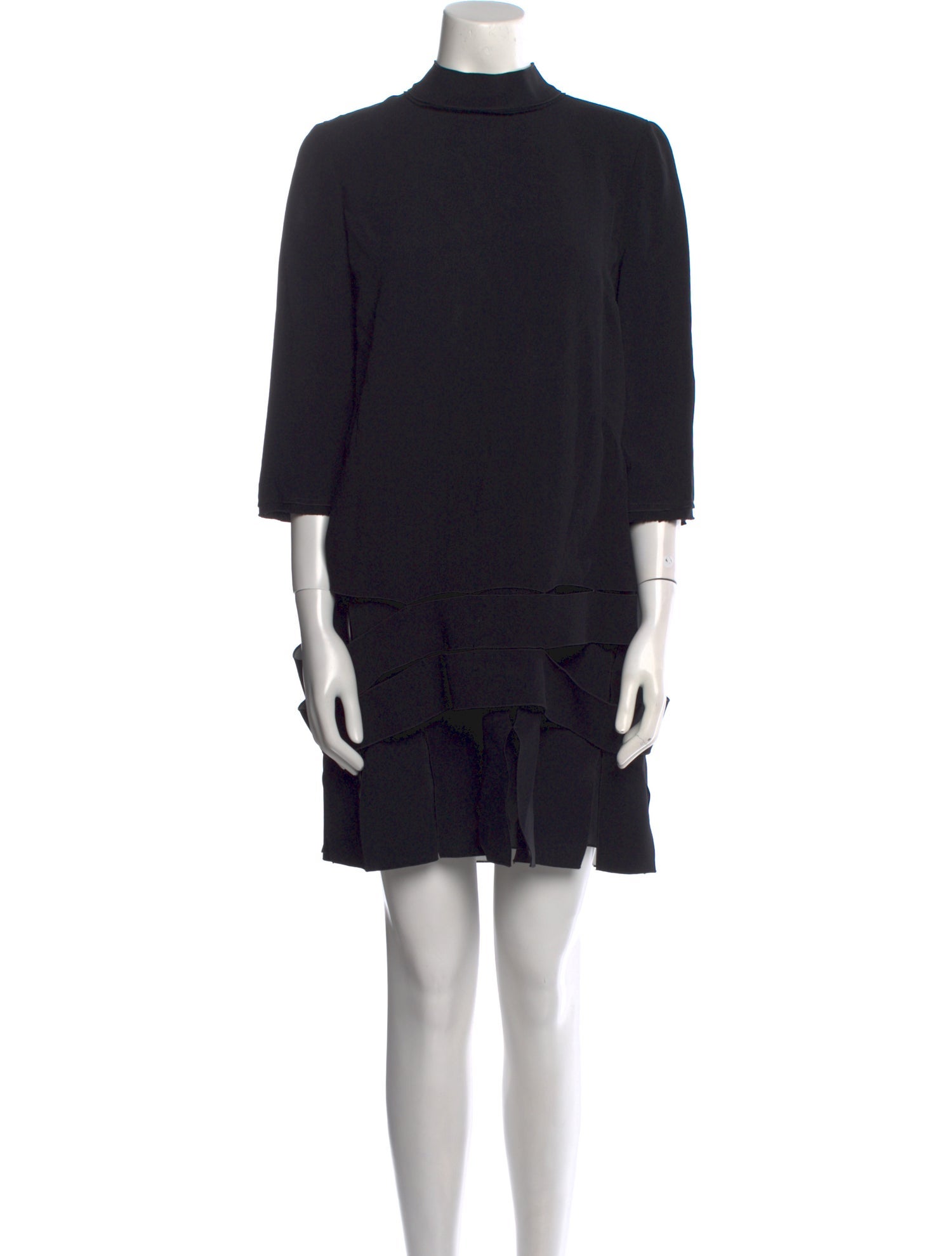 Proenza Schouler Mock Neck Mini Dress