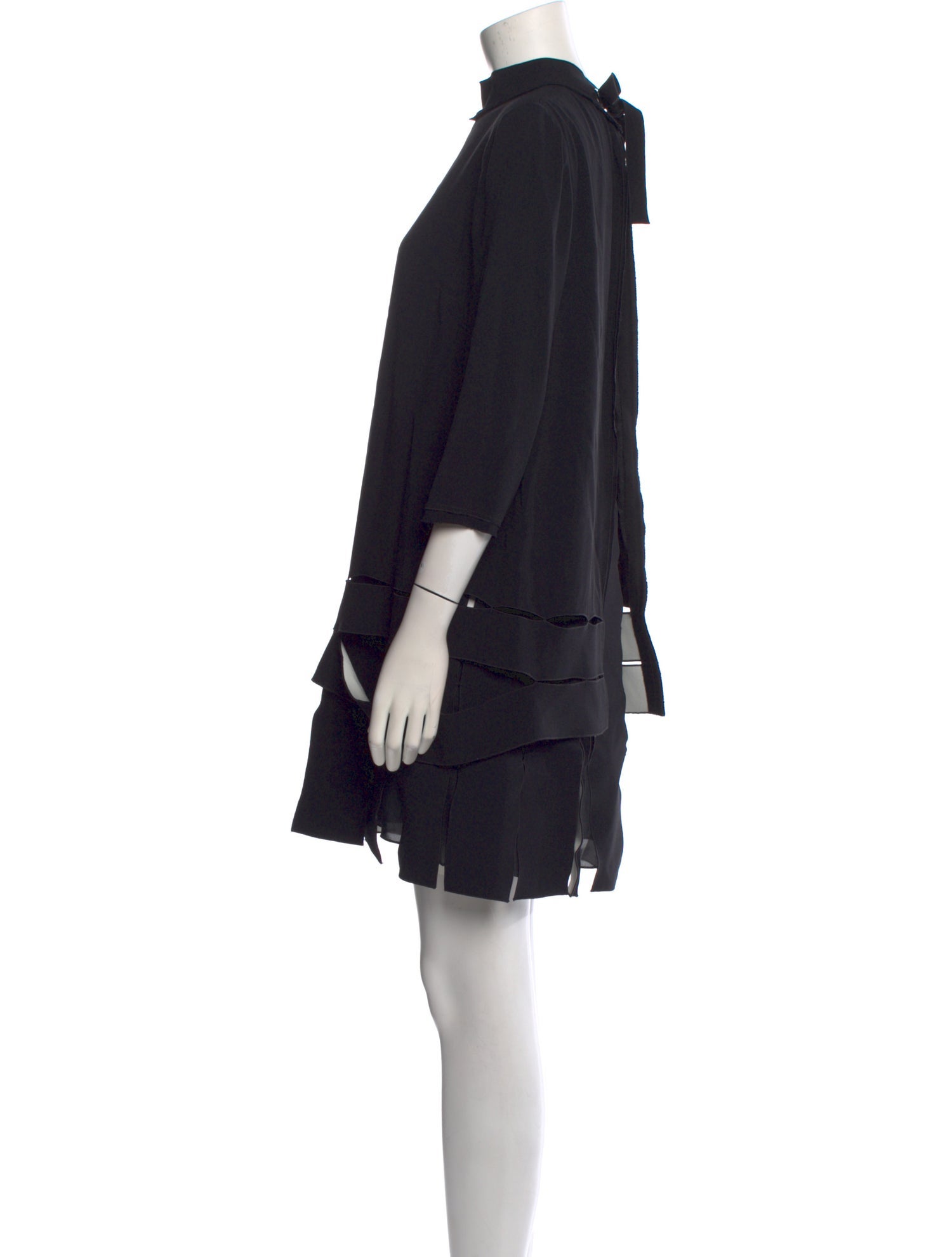 Proenza Schouler Mock Neck Mini Dress