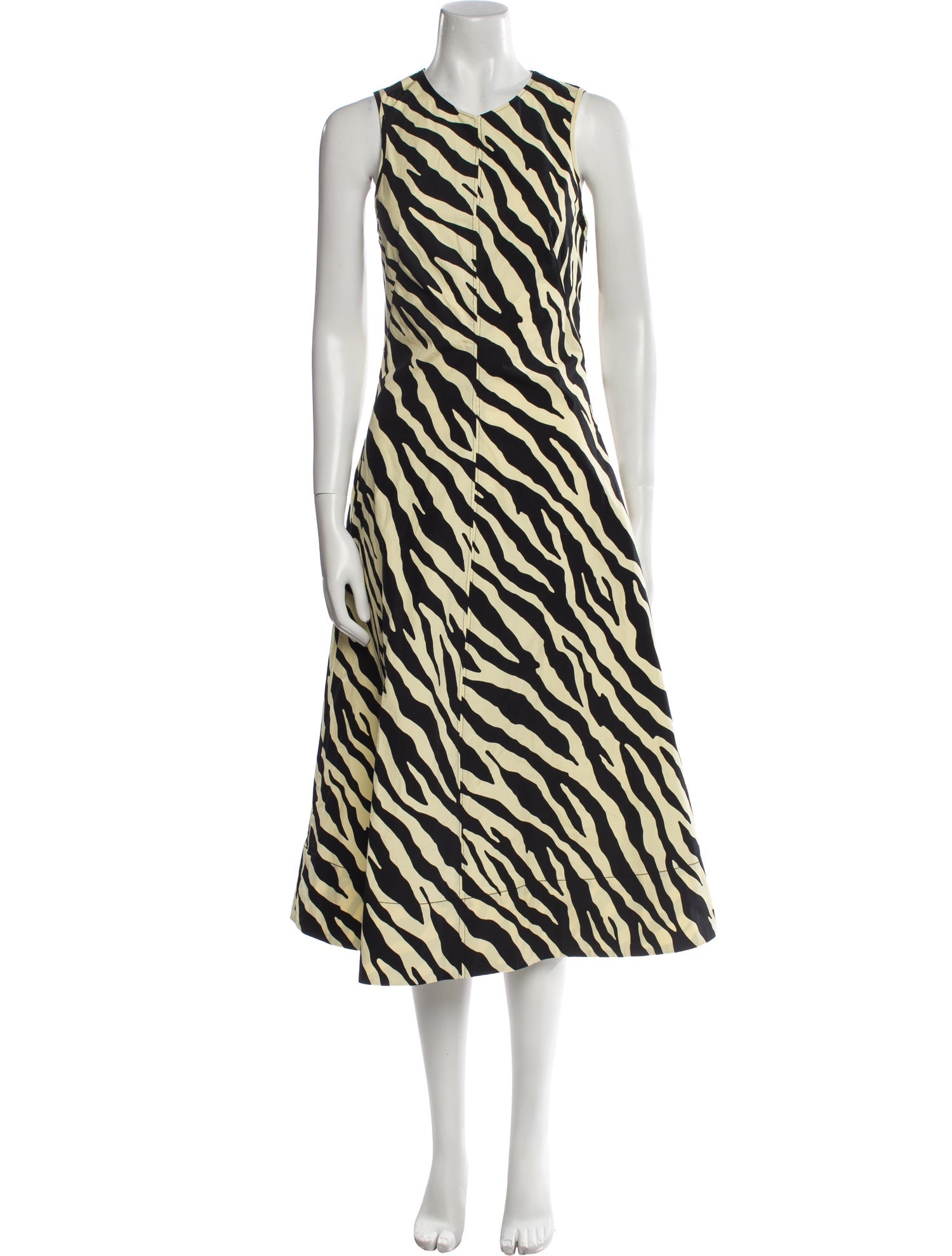Proenza Schouler Animal Print Long Dress