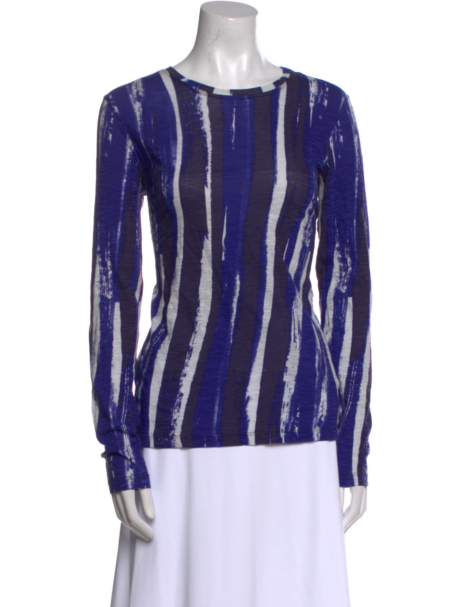 Proenza Schouler Printed Bateau Neckline Tunic