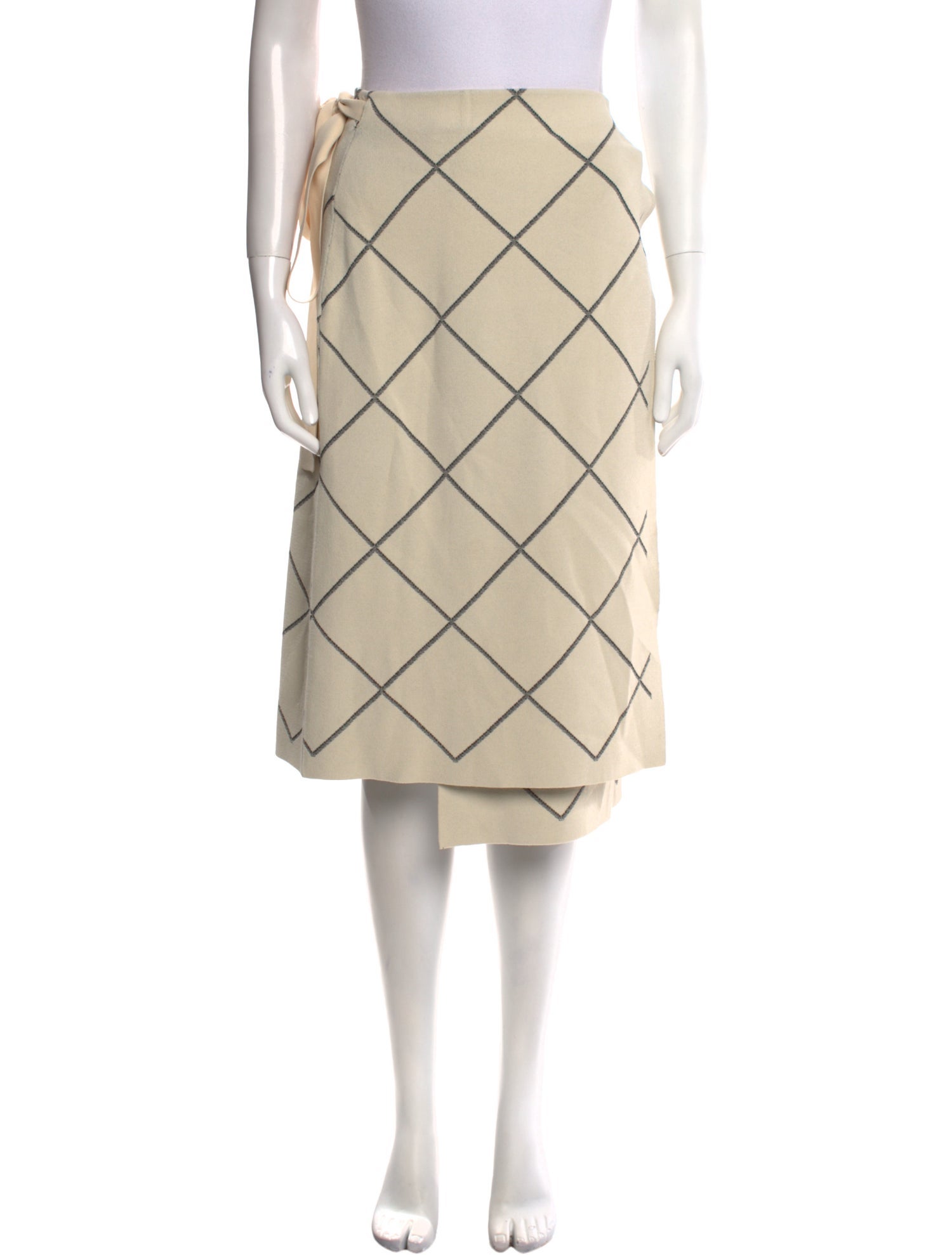 Proenza Schouler Plaid Print Knee-Length Skirt