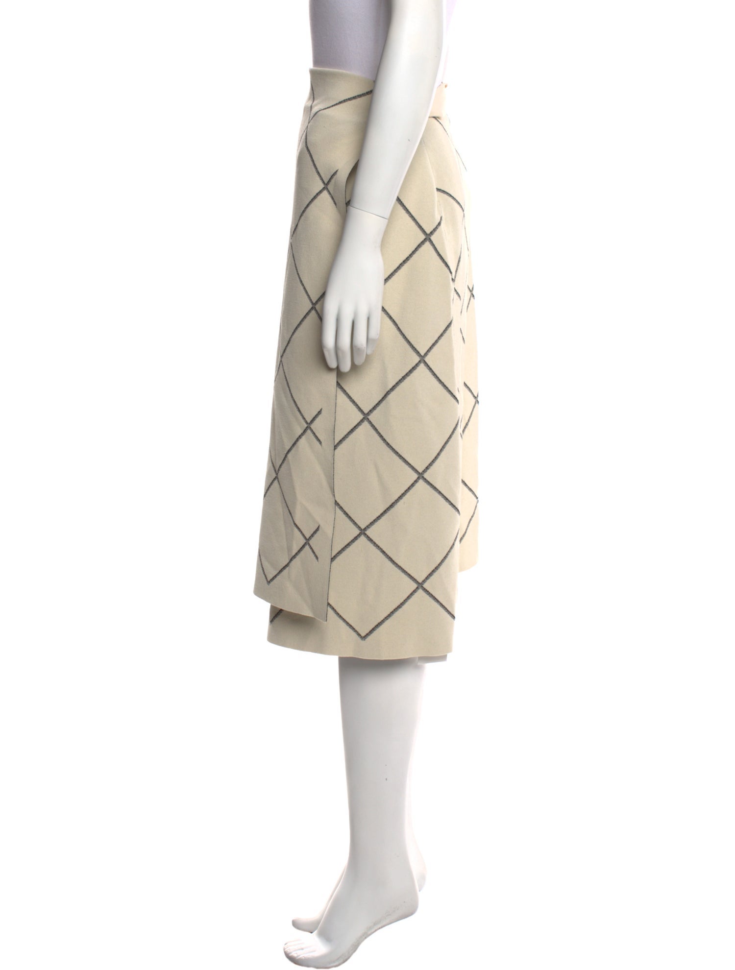 Proenza Schouler Plaid Print Knee-Length Skirt