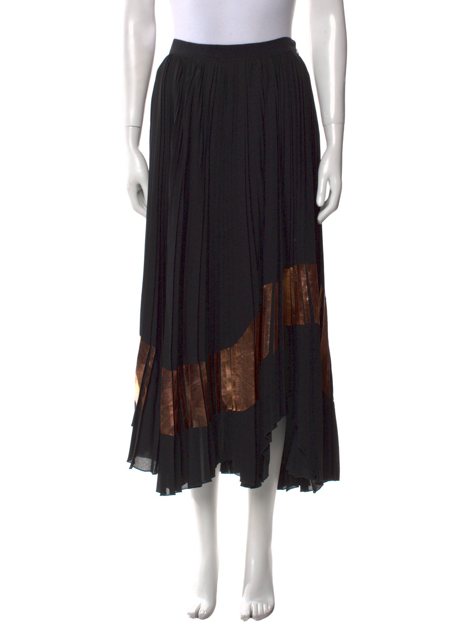 Proenza Schouler Striped Midi Length Skirt