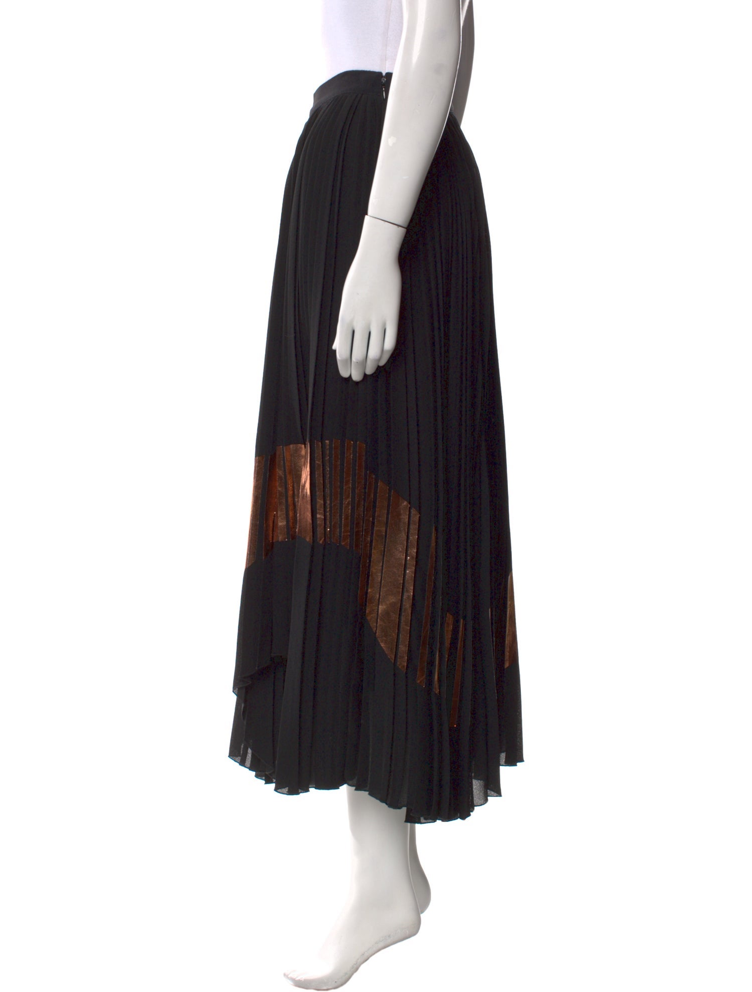 Proenza Schouler Striped Midi Length Skirt