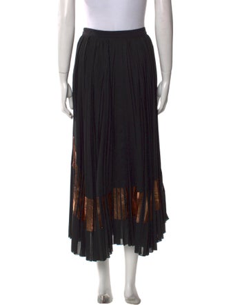 Proenza Schouler Striped Midi Length Skirt