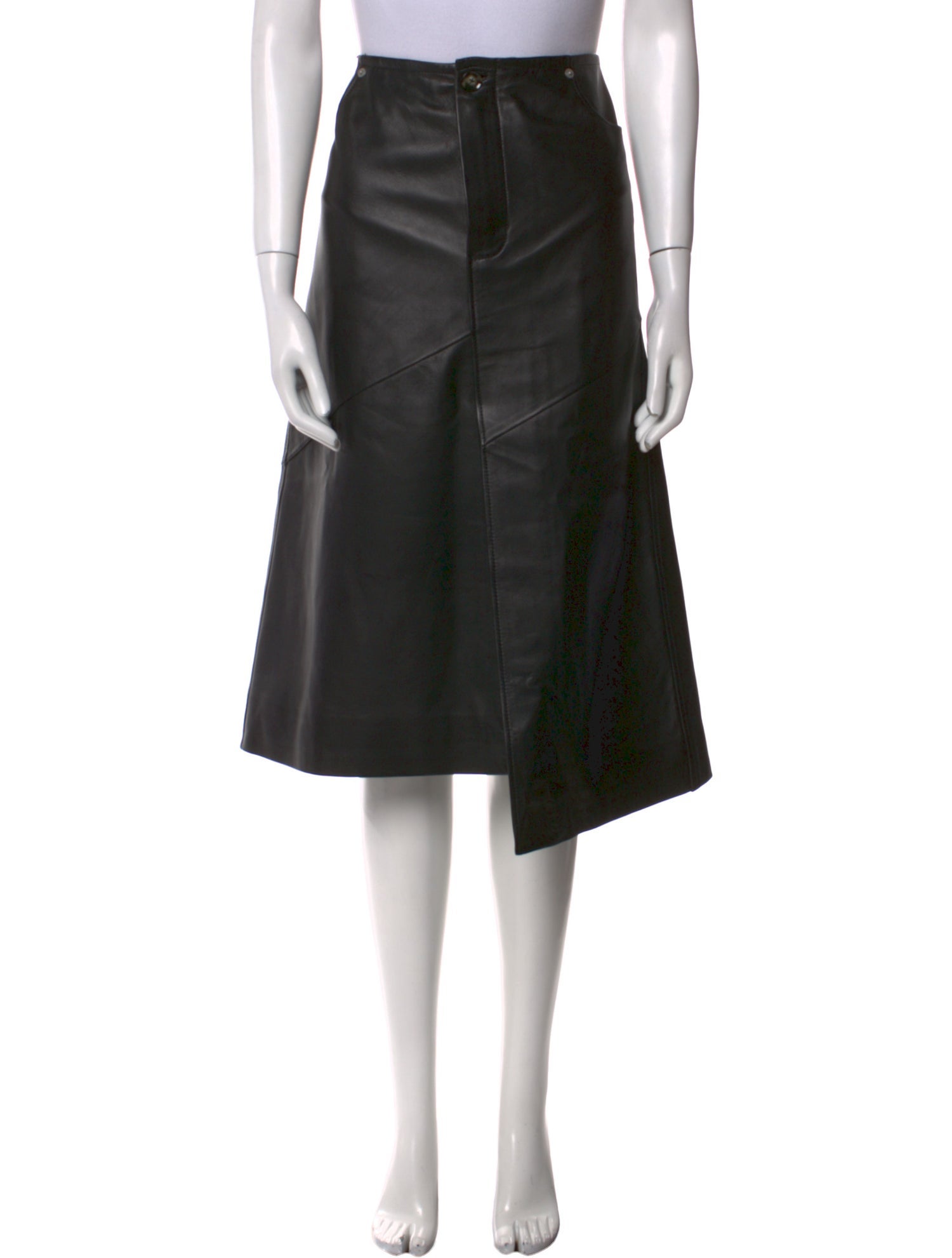 Proenza Schouler Lambskin Knee-Length Skirt