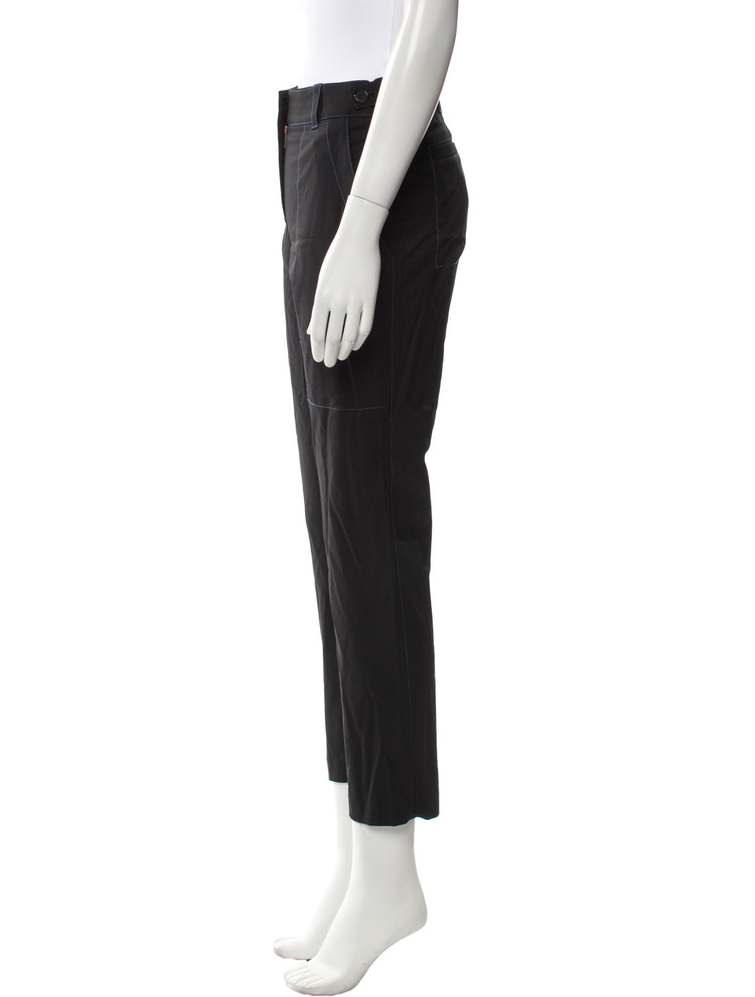 Proenza Schouler Wool Straight Leg Pants