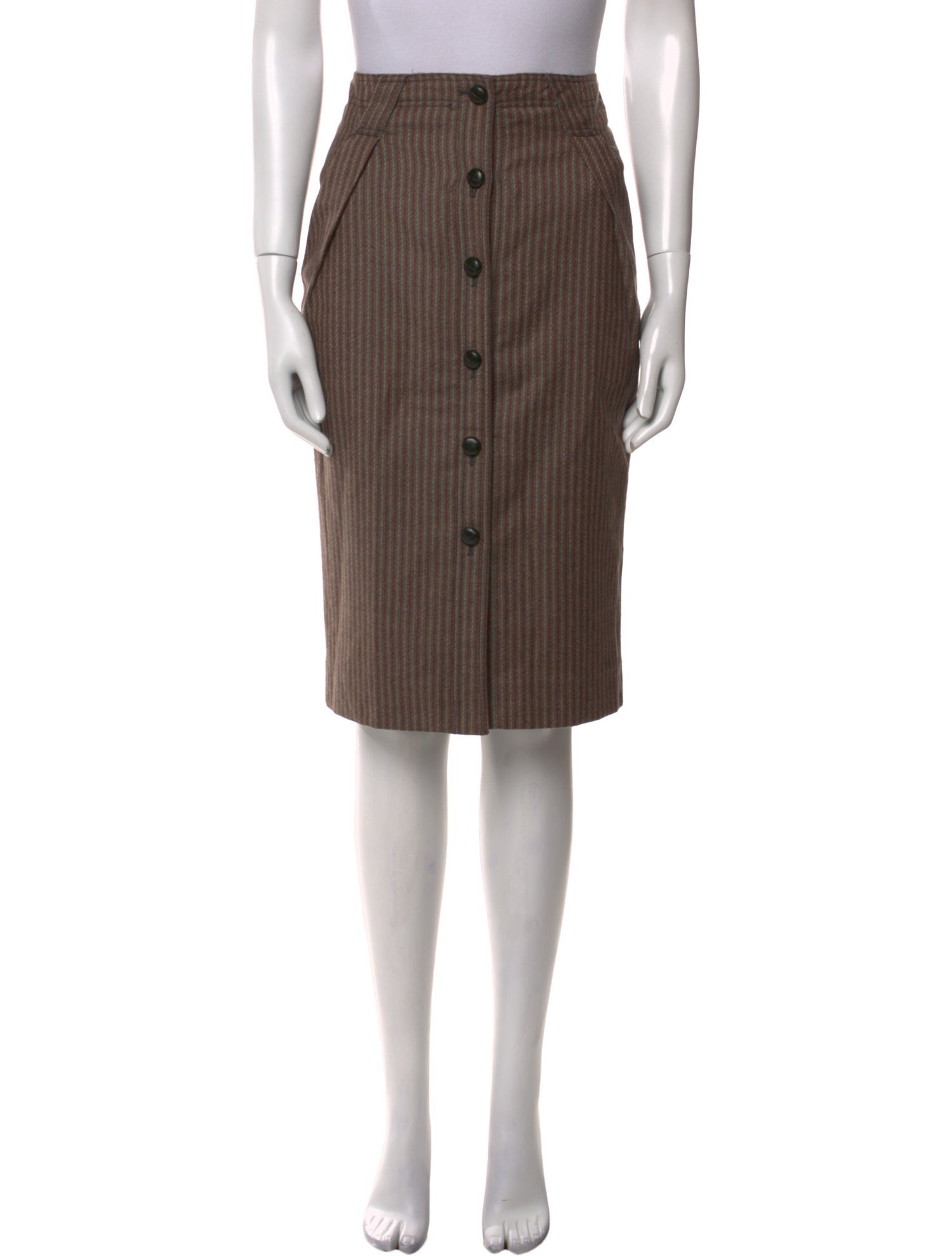 Proenza Schouler Striped Knee-Length Skirt