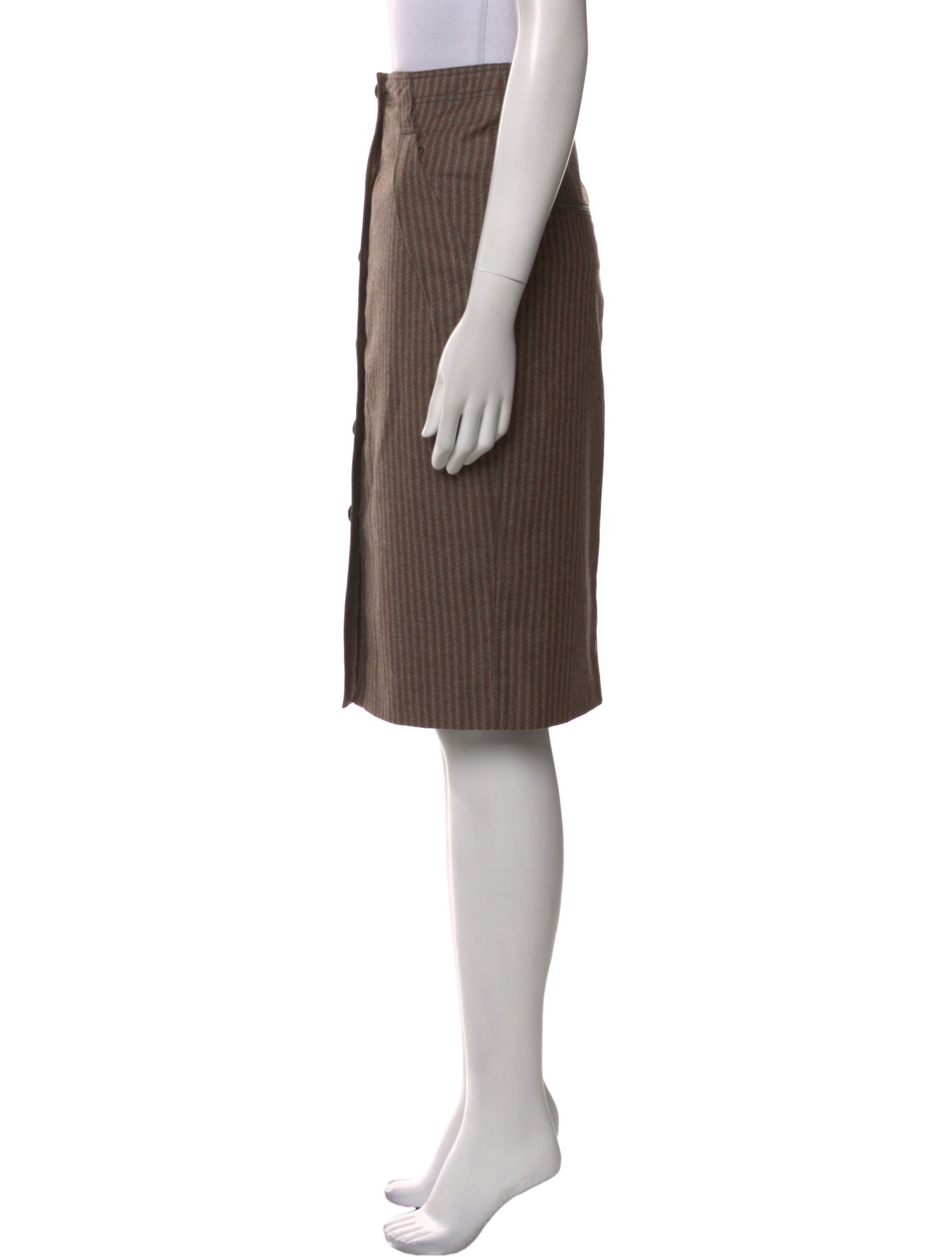 Proenza Schouler Striped Knee-Length Skirt