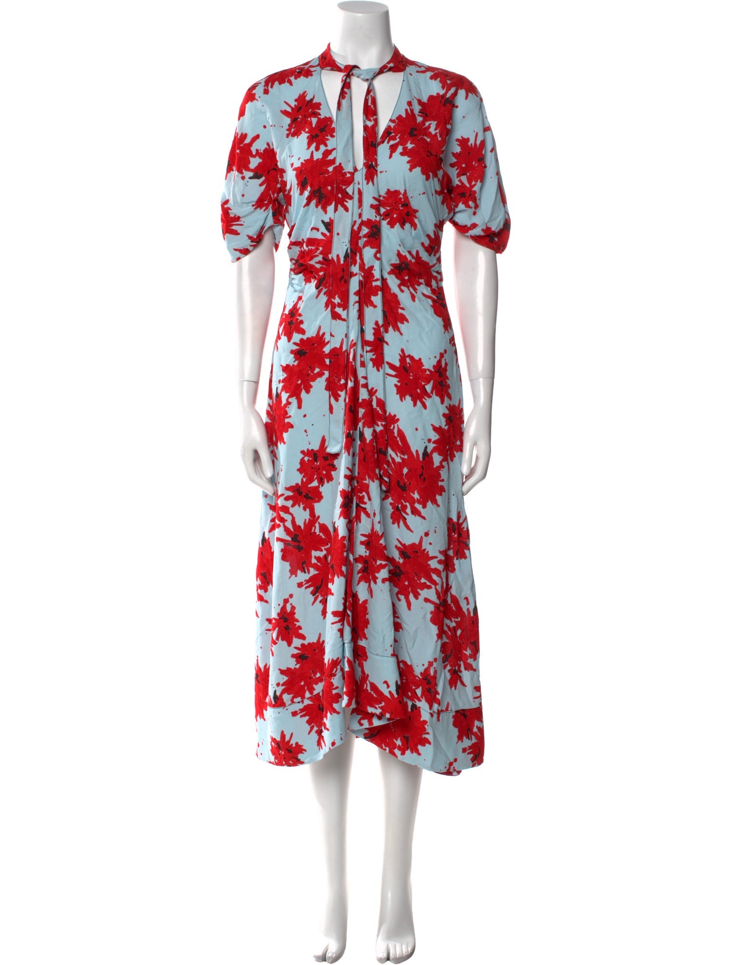 Proenza Schouler Floral Print Long Dress