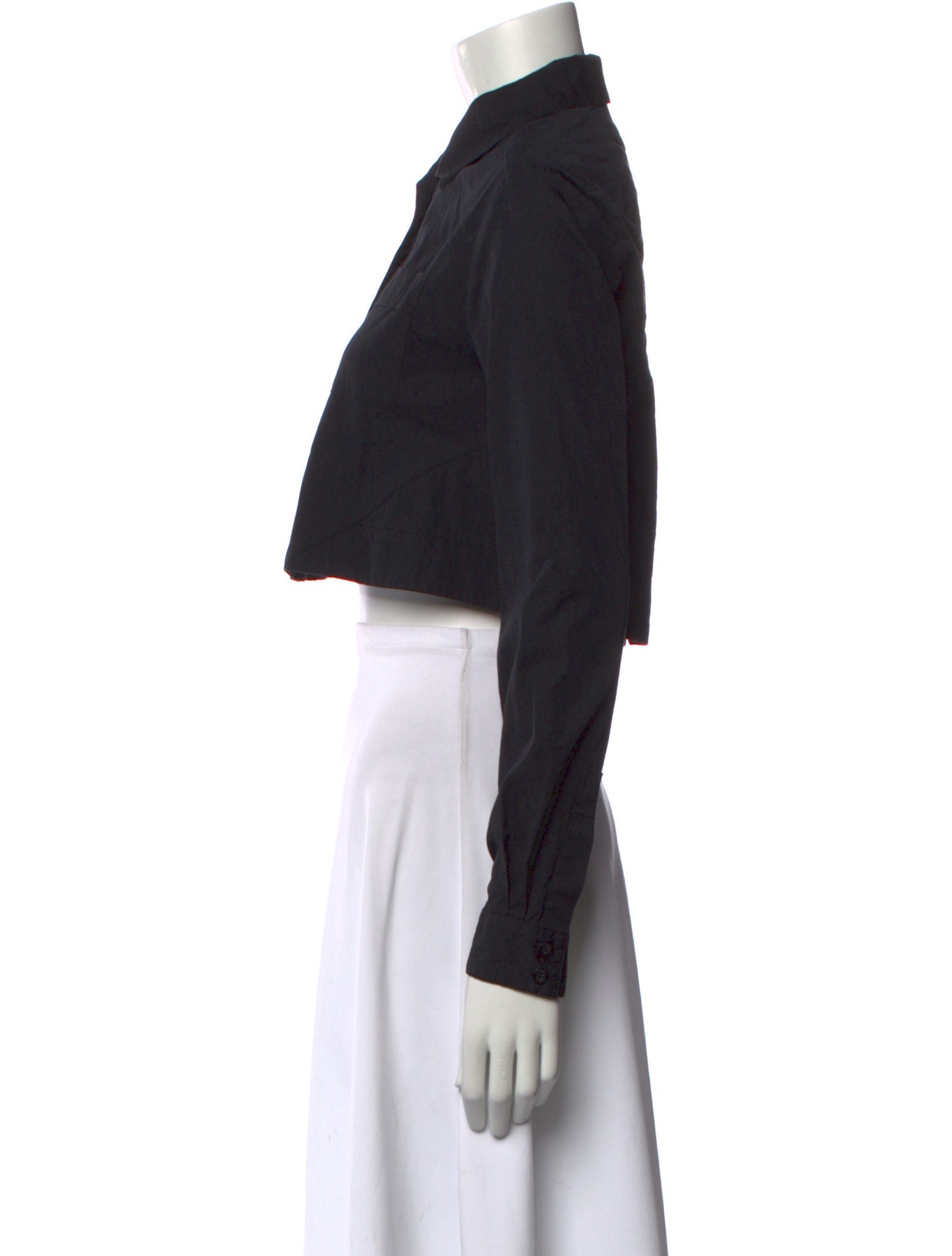 Proenza Schouler Long Sleeve Crop Top