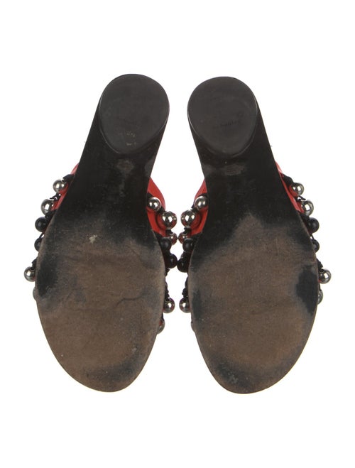 Proenza Schouler Leather Printed Slides