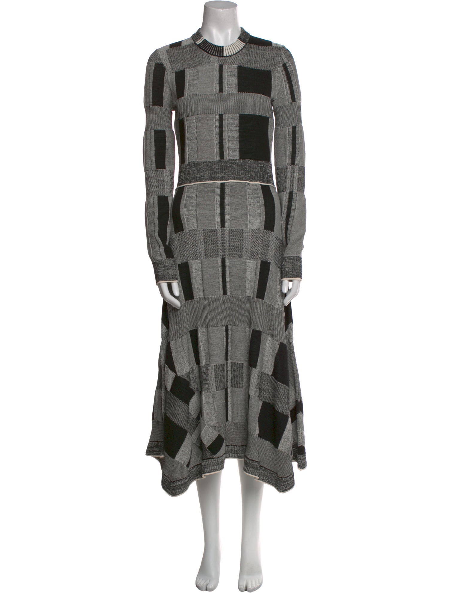 Proenza Schouler Plaid Print Midi Length Dress w/ Tags