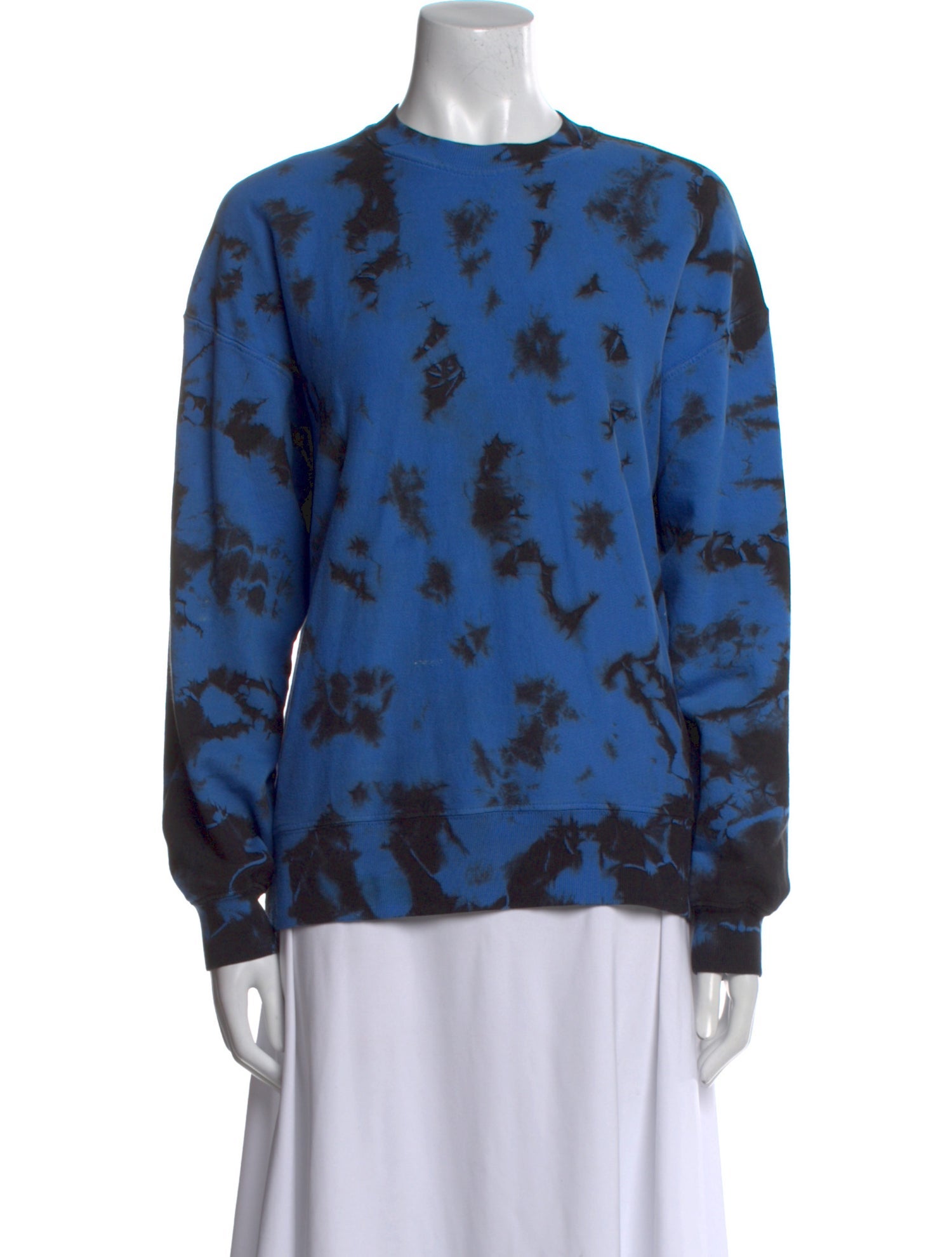 Proenza Schouler Tie-Dye Print Crew Neck Blouse