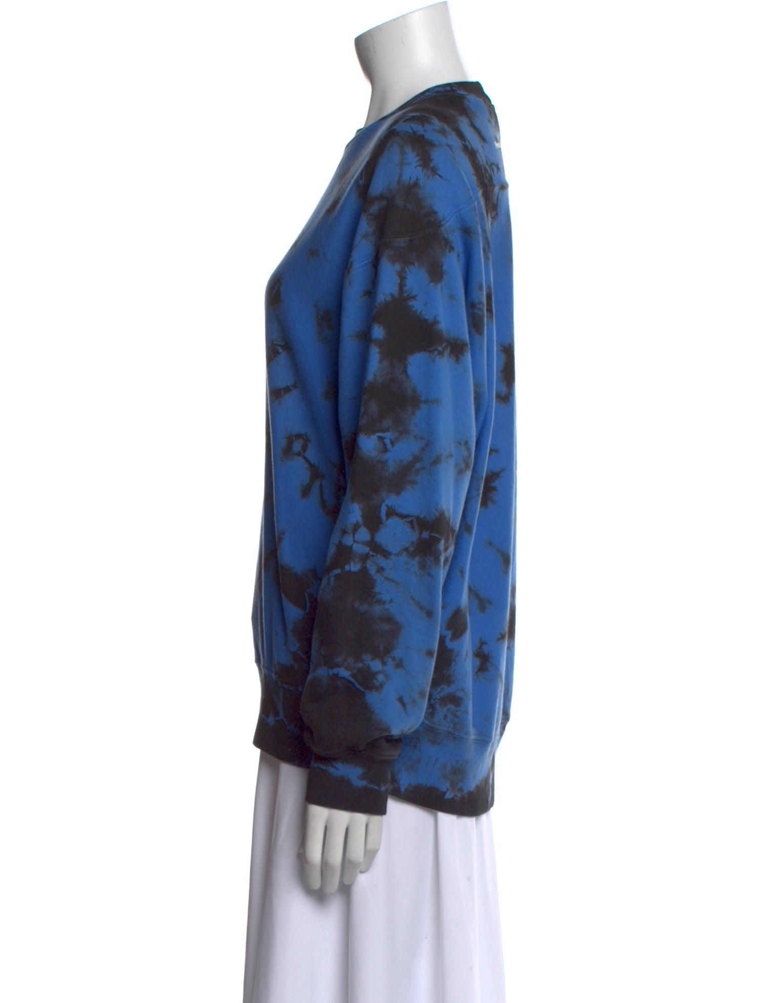 Proenza Schouler Tie-Dye Print Crew Neck Blouse