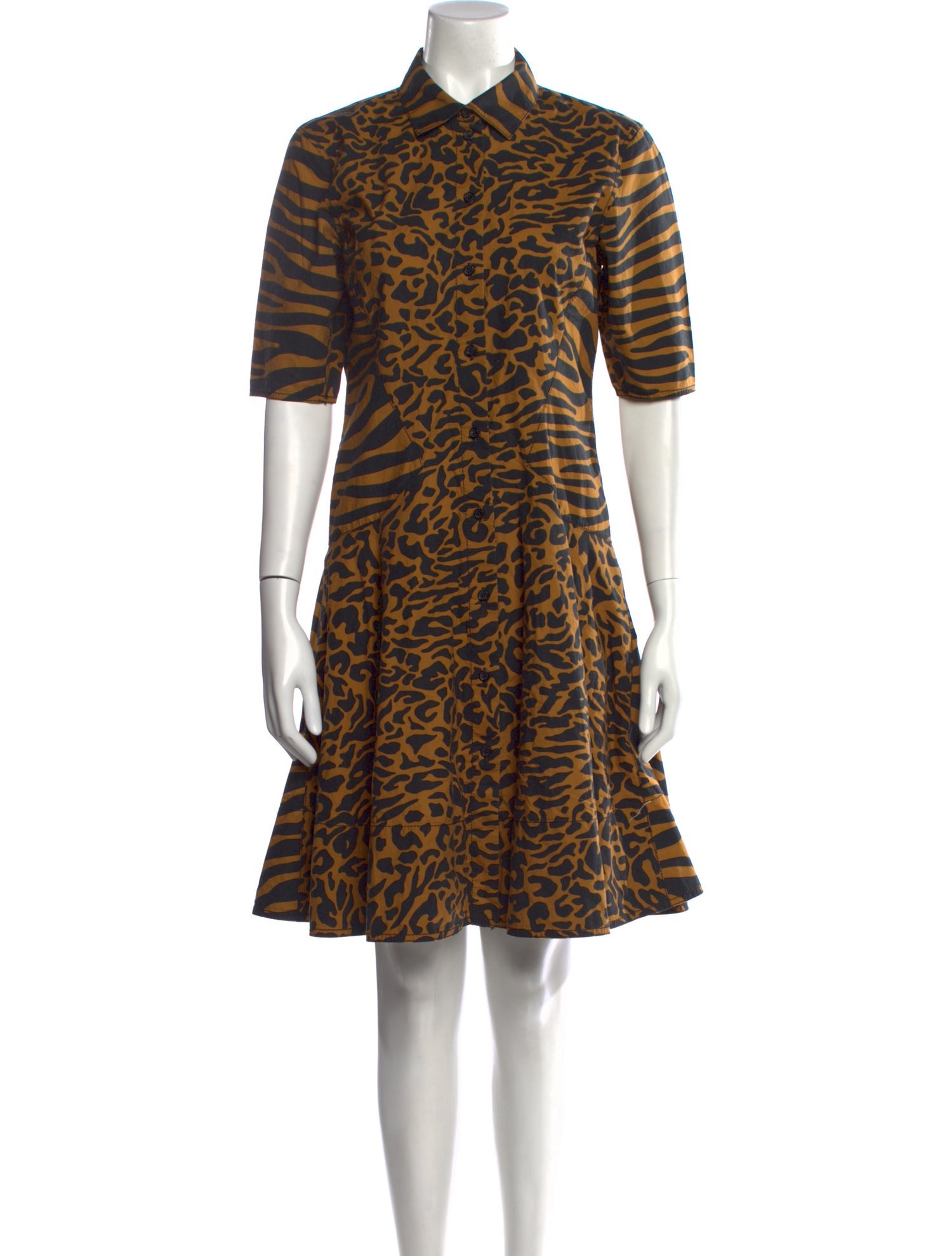 Proenza Schouler Animal Print Knee-Length Dress