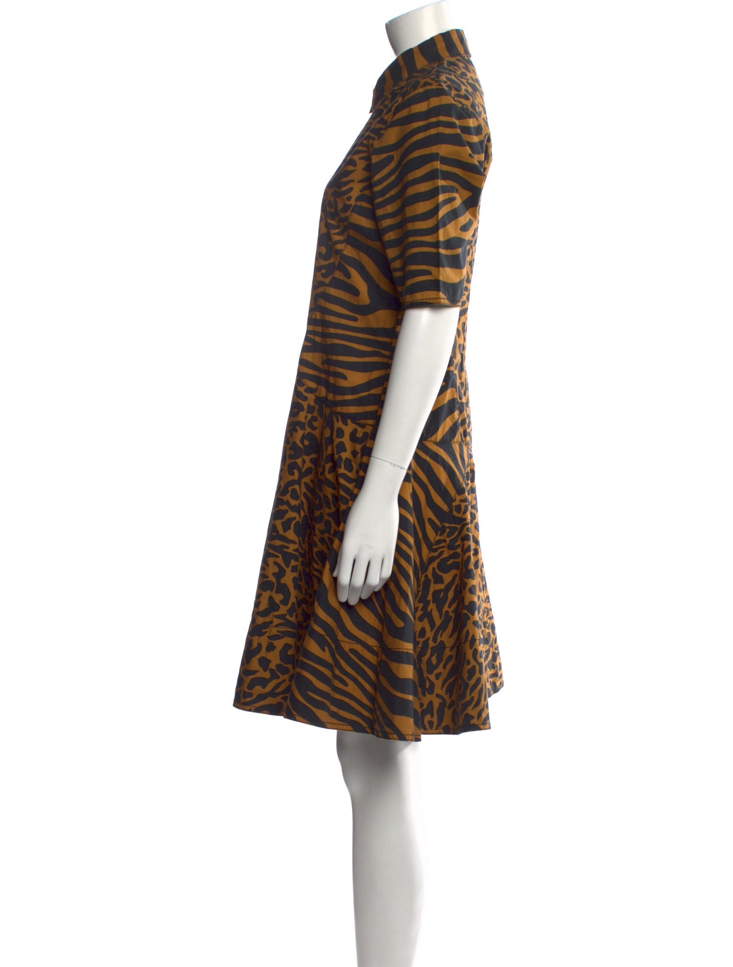 Proenza Schouler Animal Print Knee-Length Dress