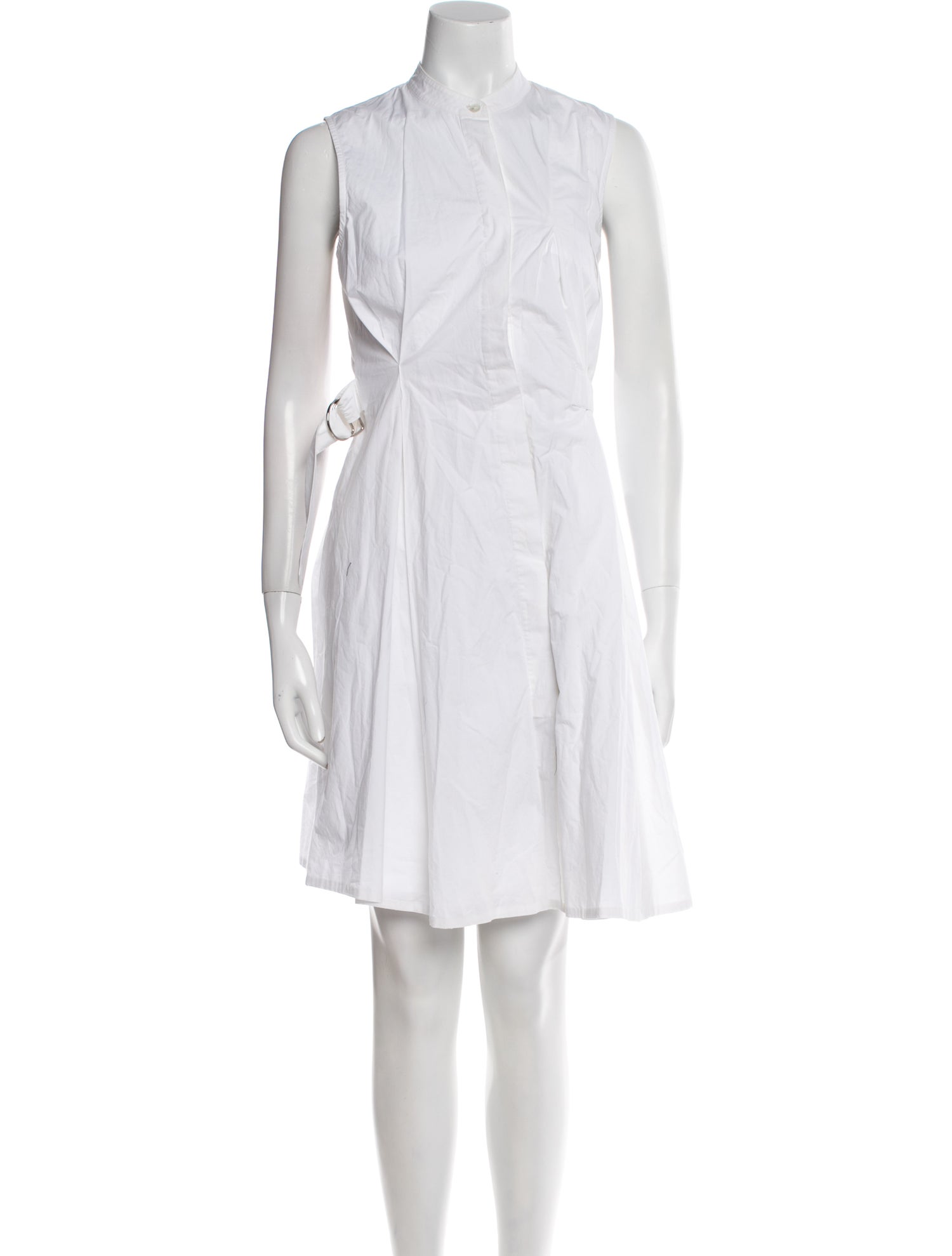 Proenza Schouler Mock Neck Knee-Length Dress