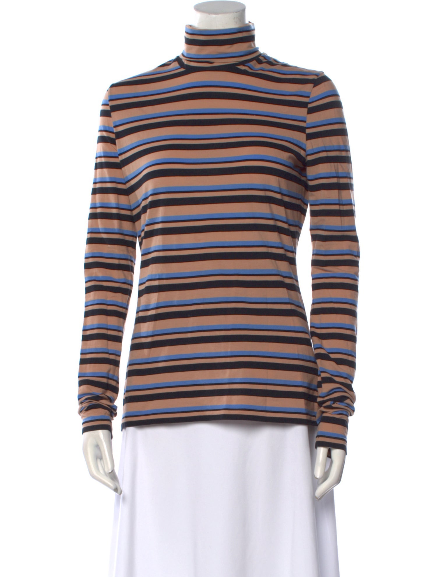 Proenza Schouler Striped Turtleneck Top