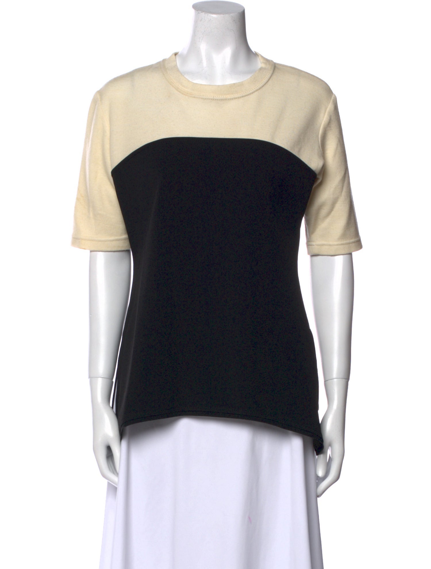 Proenza Schouler Colorblock Pattern Crew Neck T-Shirt
