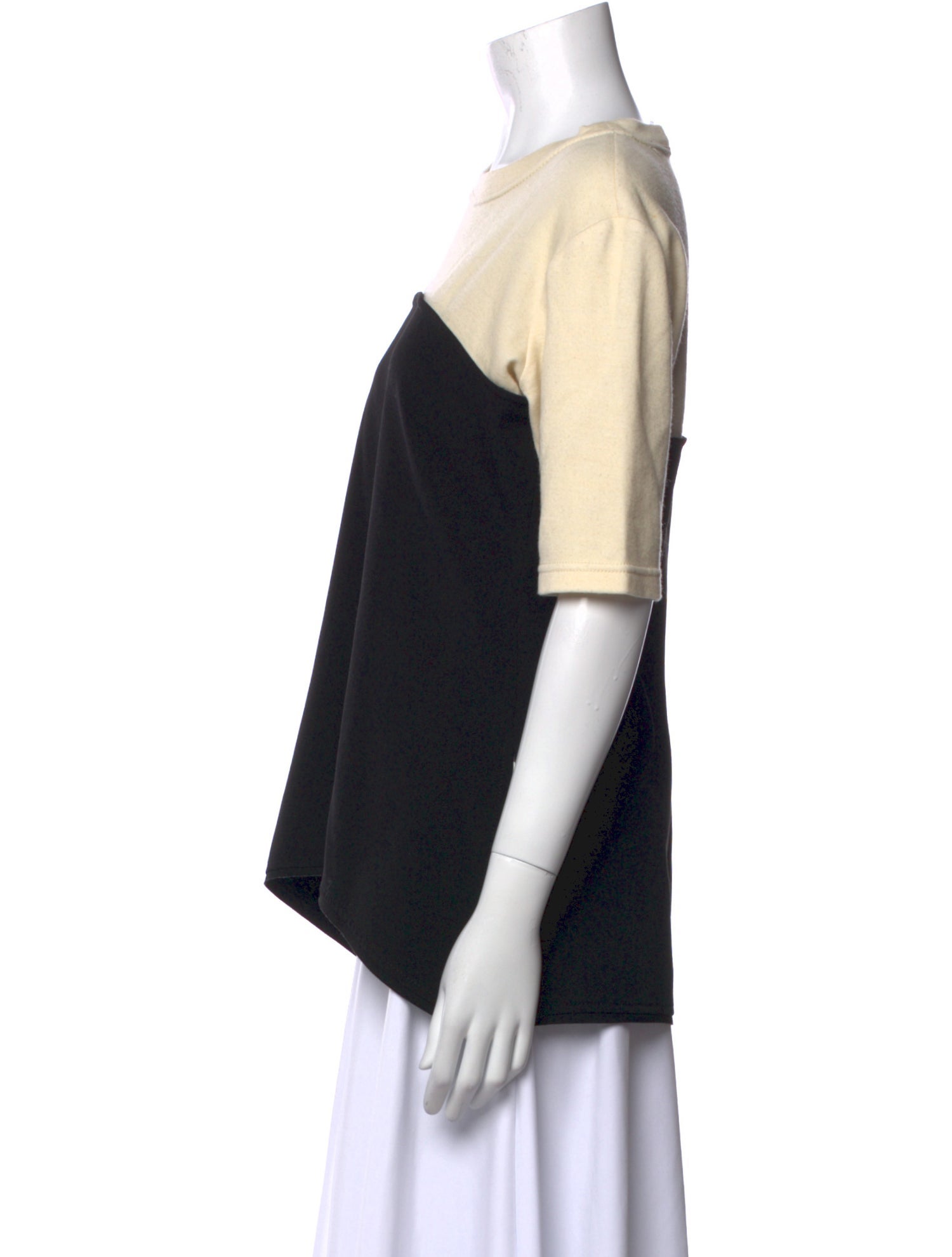 Proenza Schouler Colorblock Pattern Crew Neck T-Shirt