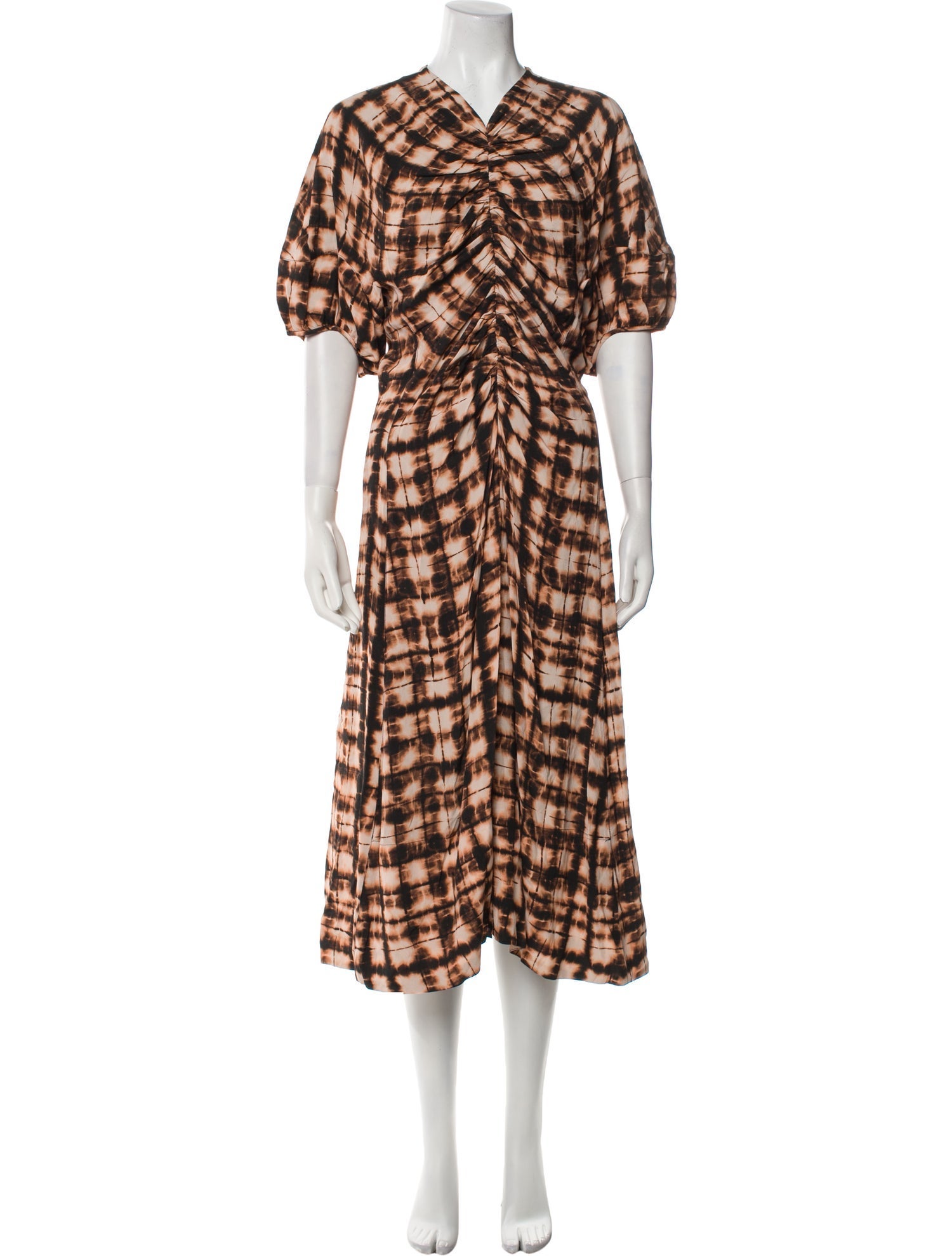 Proenza Schouler Plaid Print Long Dress