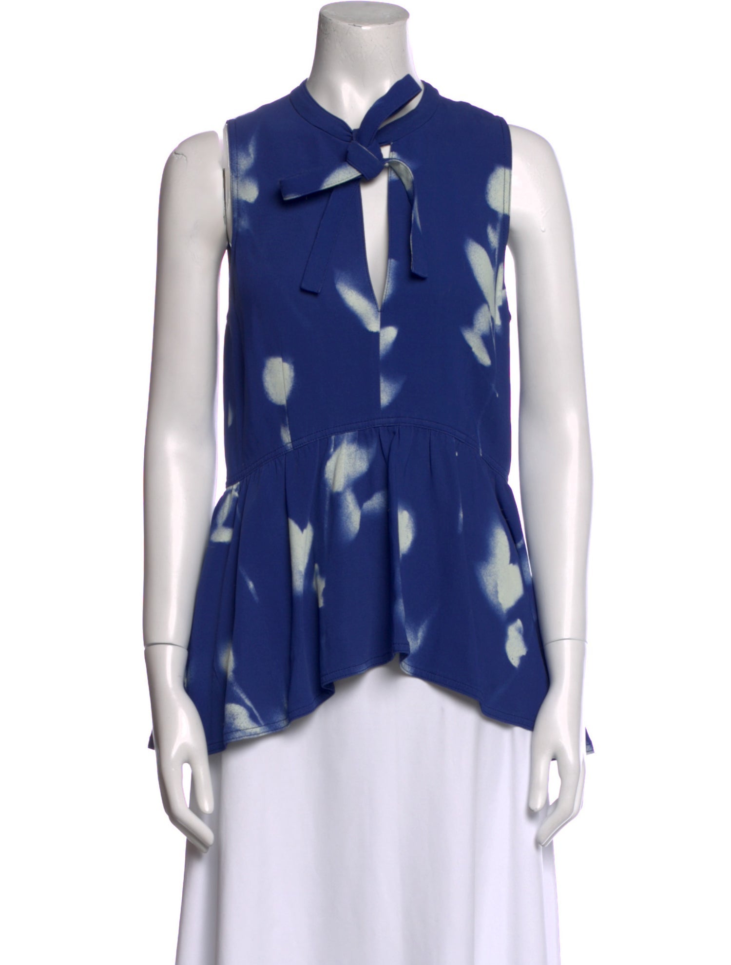 Proenza Schouler Printed V-Neck Blouse