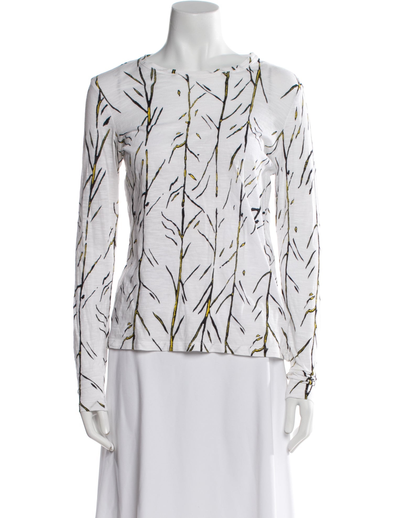 Proenza Schouler Printed Square Neckline Blouse