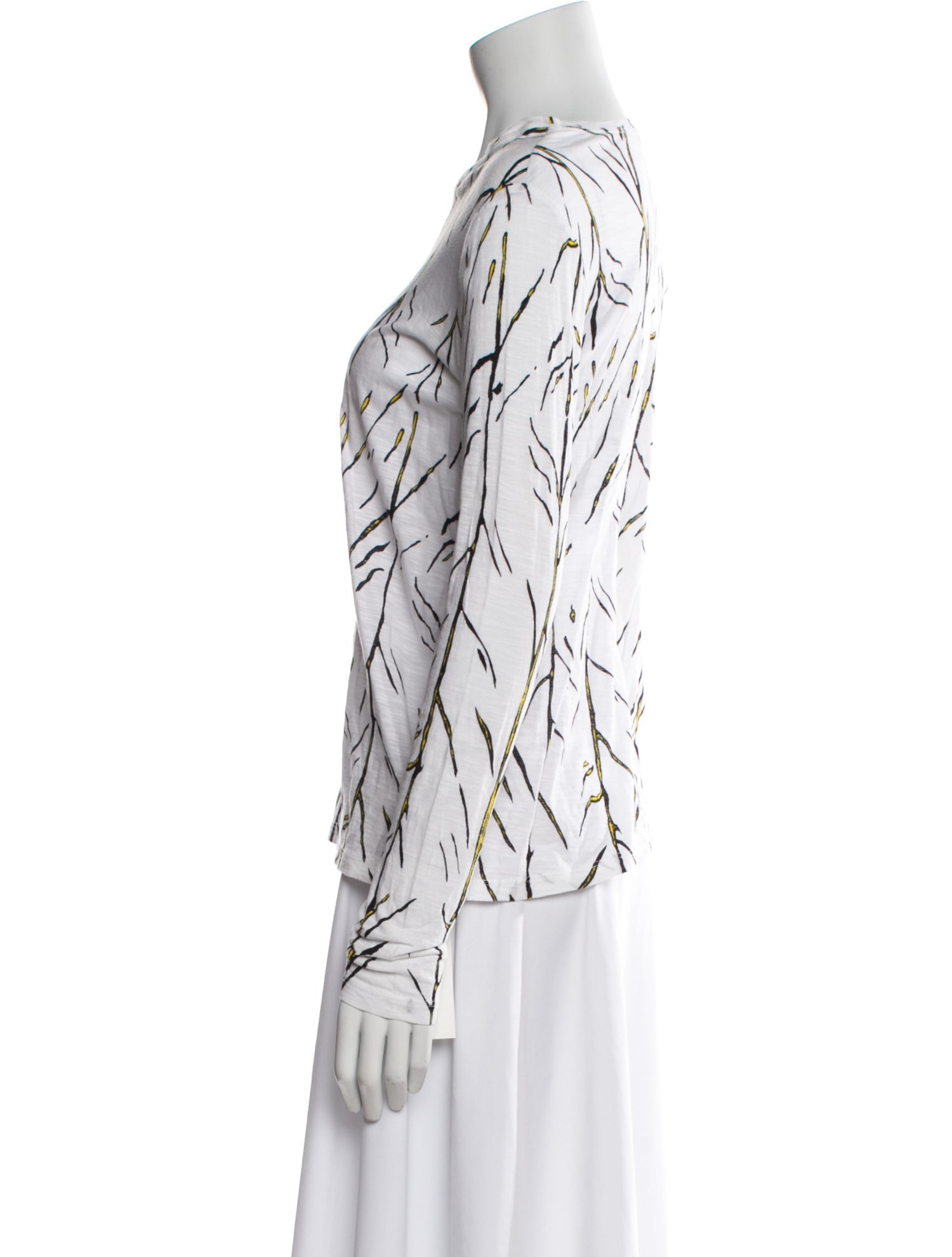 Proenza Schouler Printed Square Neckline Blouse