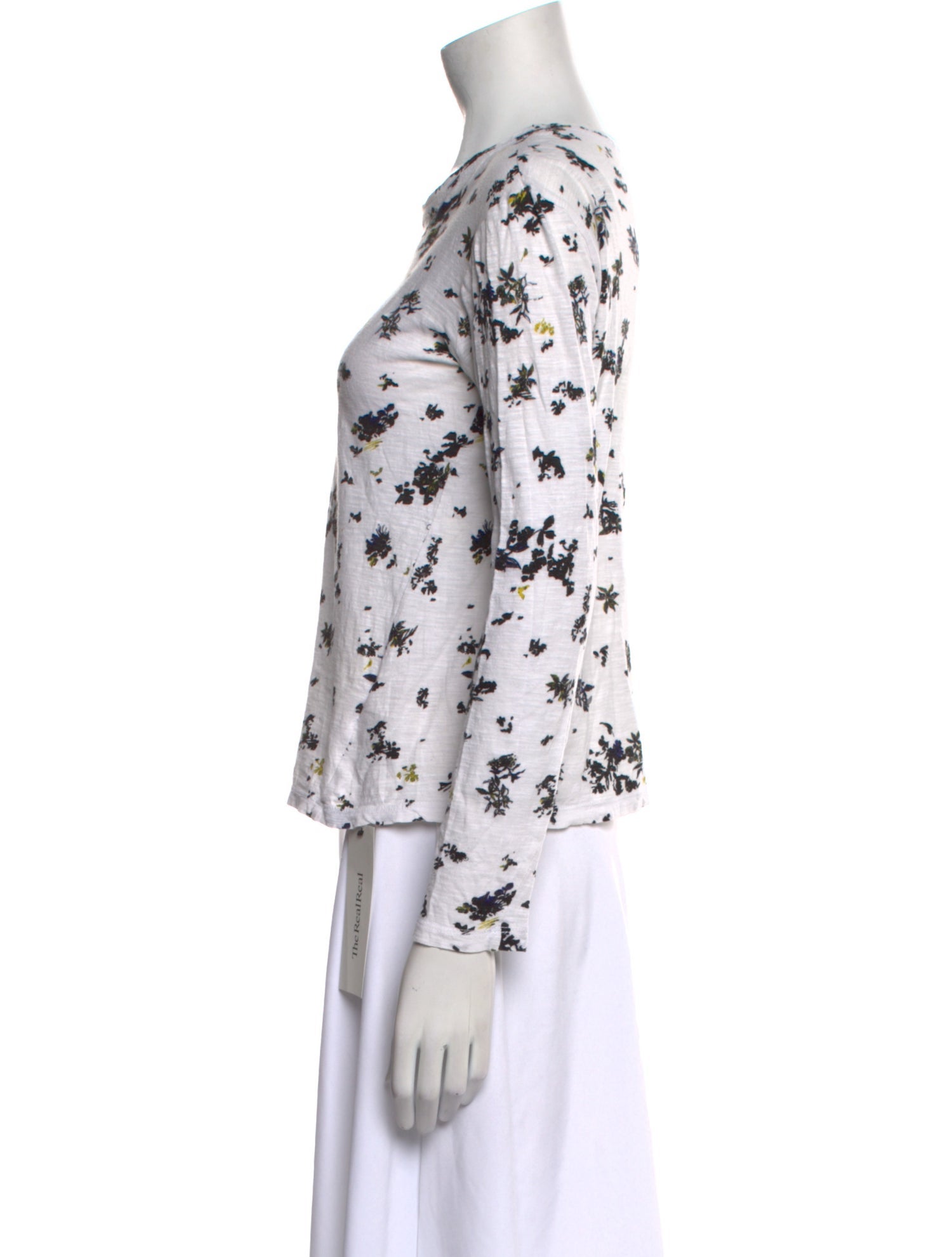 Proenza Schouler Printed Scoop Neck Top