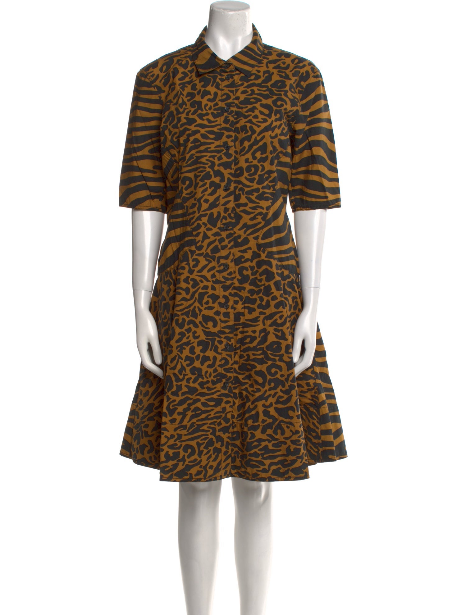 Proenza Schouler Animal Print Knee-Length Dress