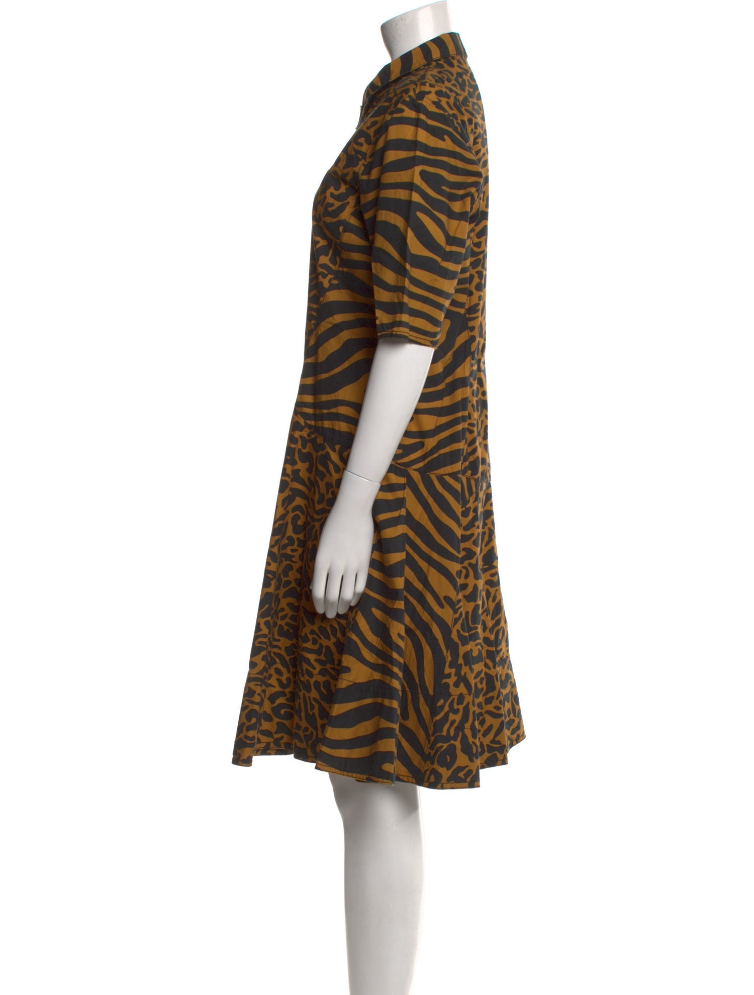 Proenza Schouler Animal Print Knee-Length Dress