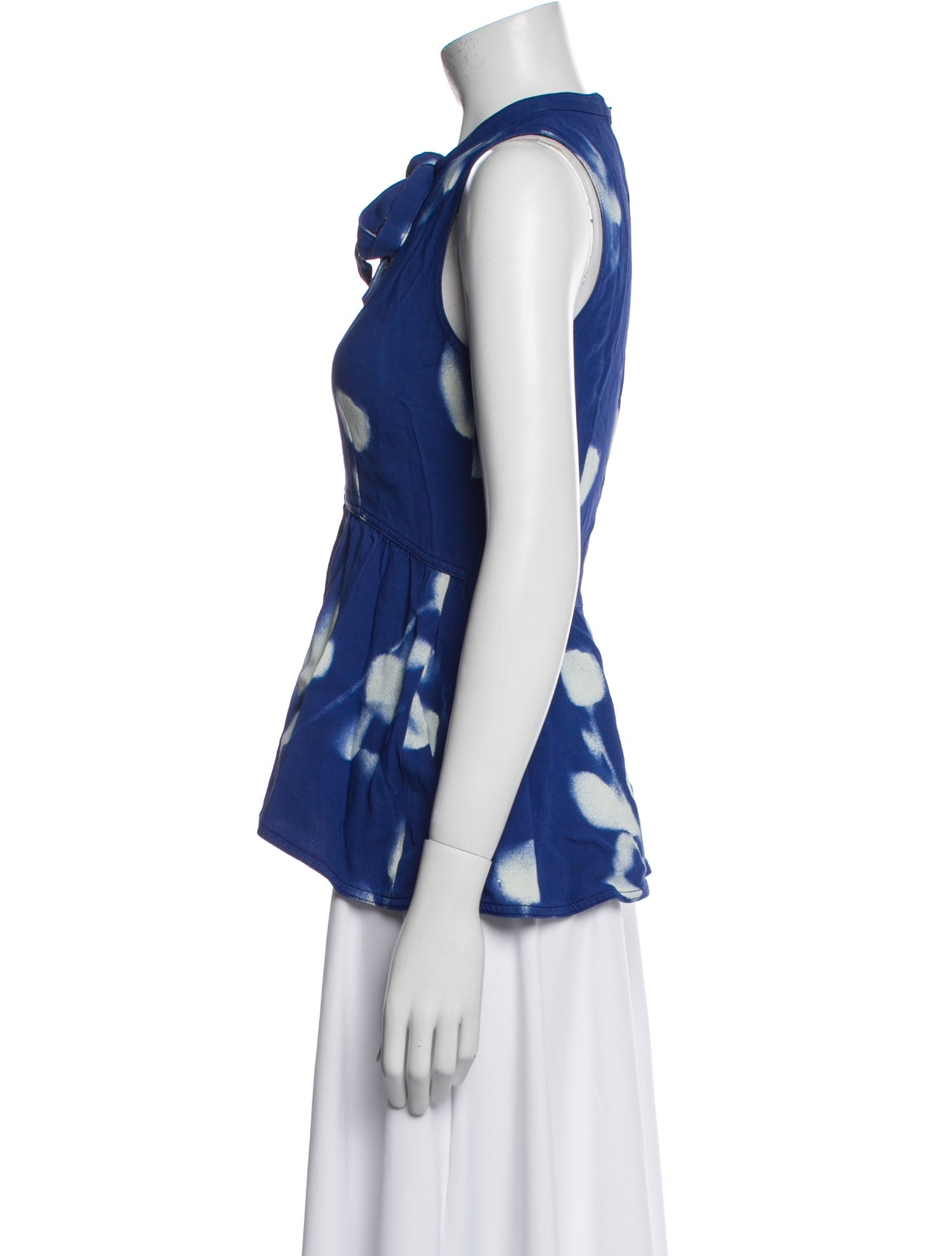 Proenza Schouler Printed V-Neck Blouse