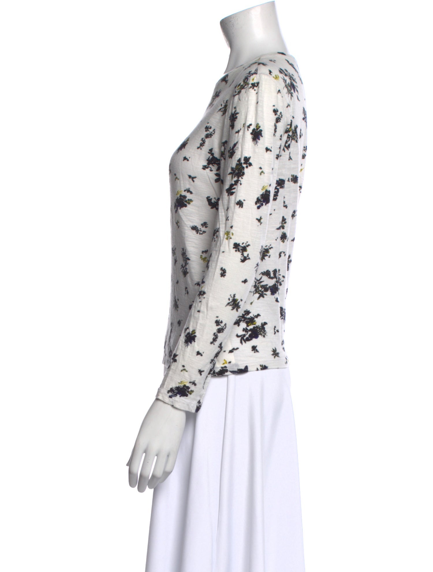 Proenza Schouler Printed Crew Neck Top