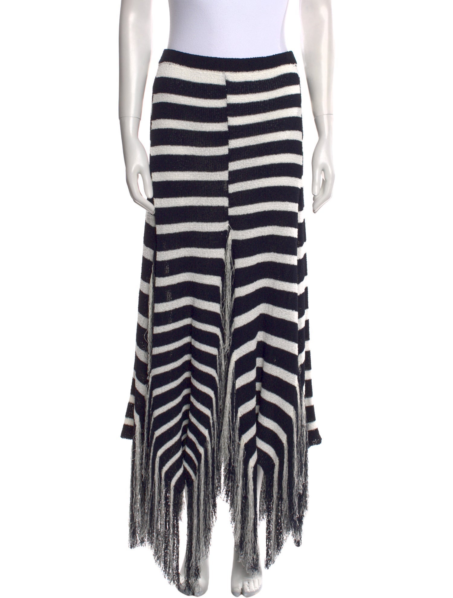 Proenza Schouler Striped Midi Length Skirt