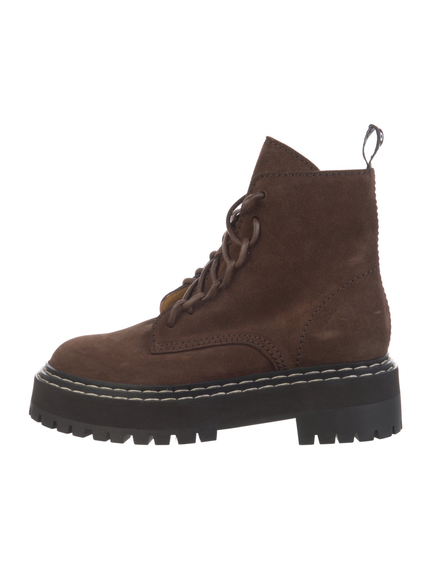 Proenza Schouler Suede Combat Boots