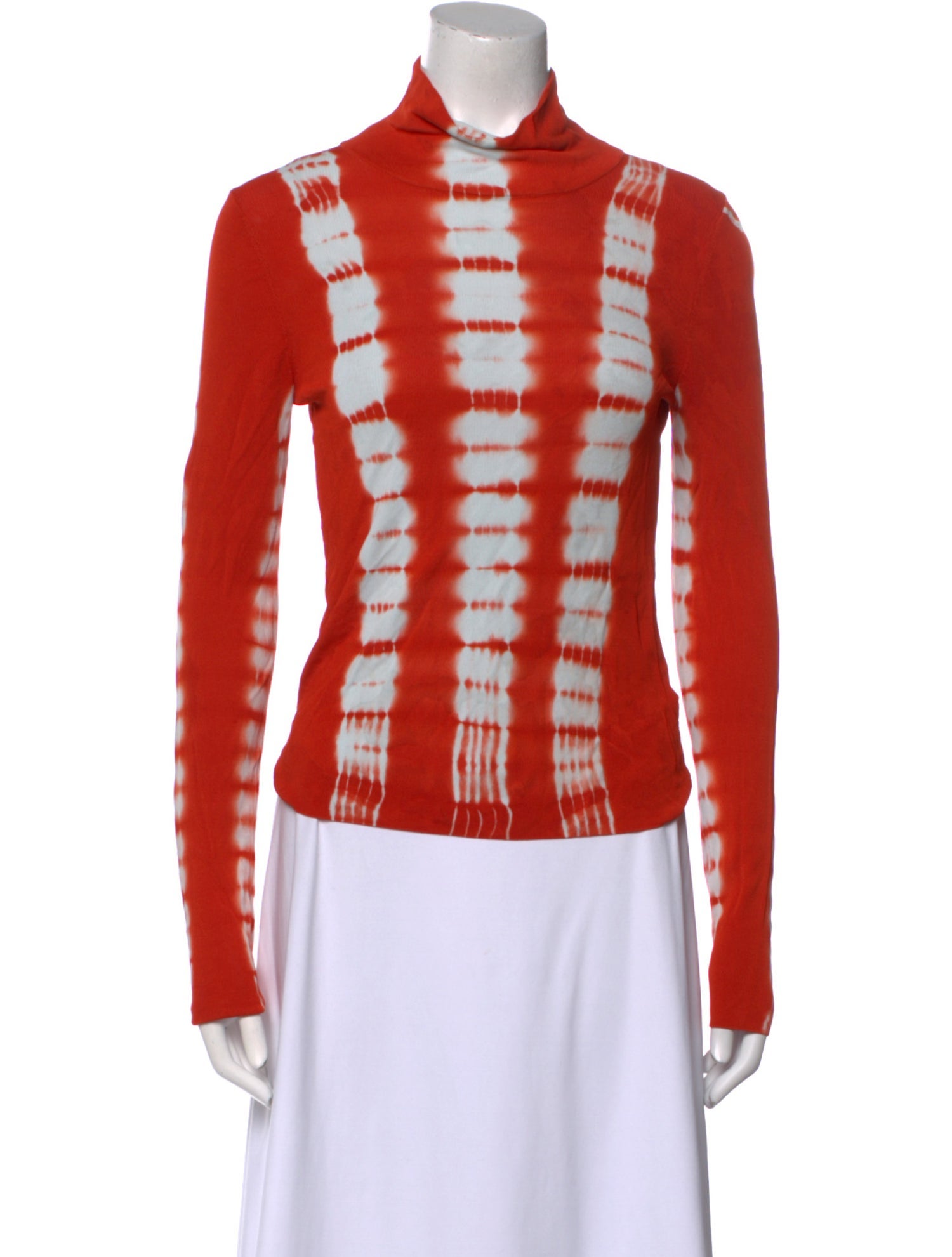 Proenza Schouler Plaid Print Mock Neck Top