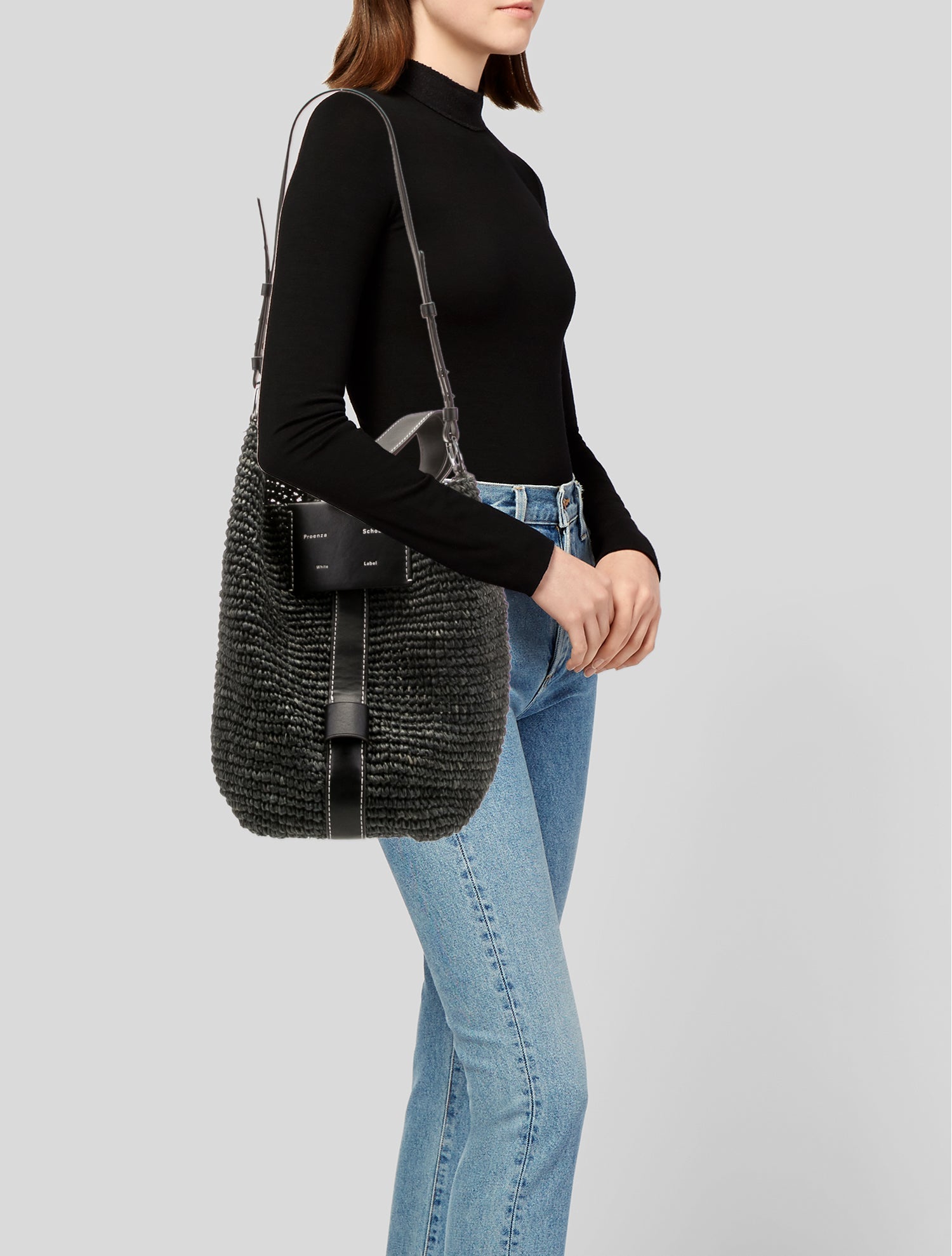 Proenza Schouler Raffia Top Handle Bag