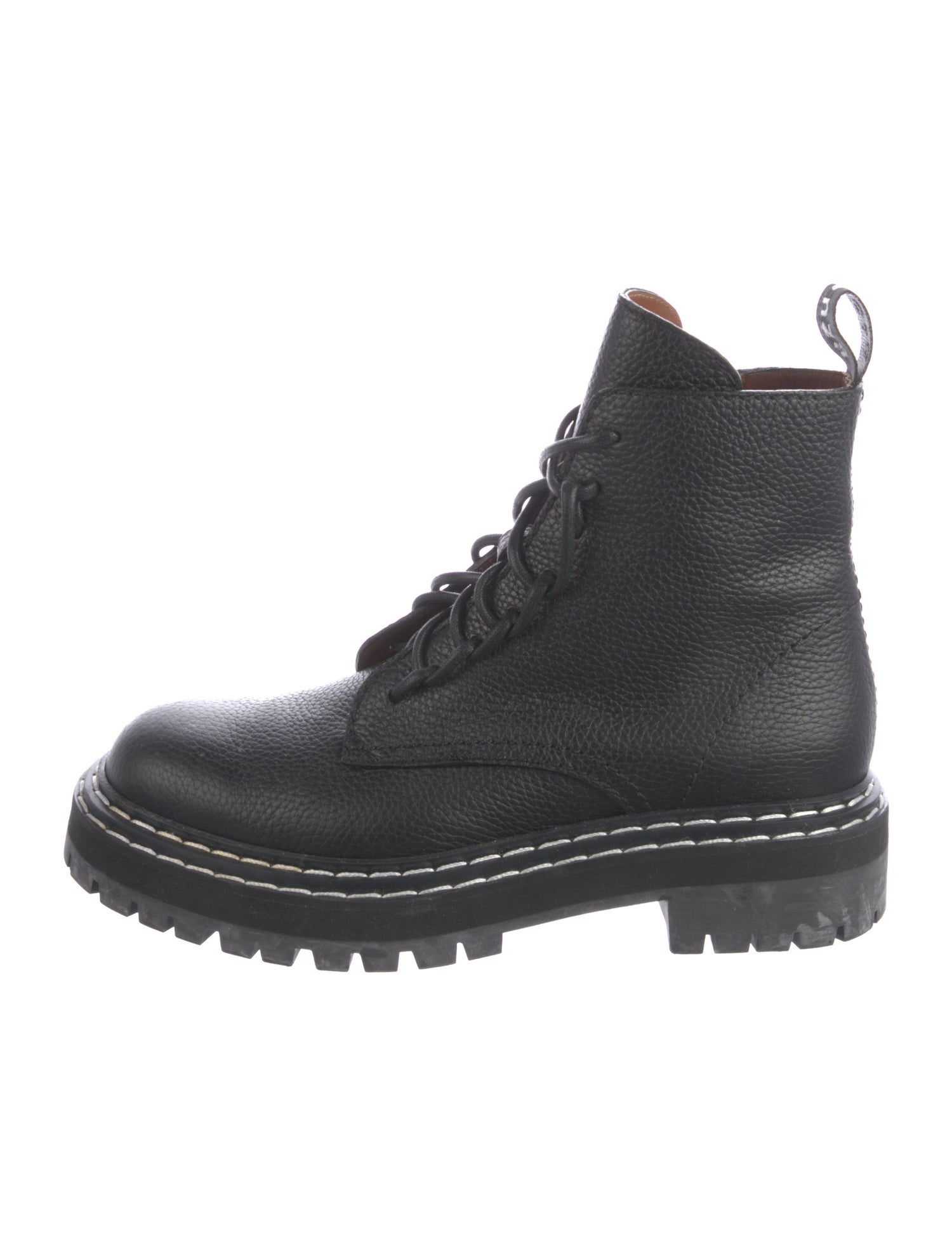 Proenza Schouler Leather Combat Boots